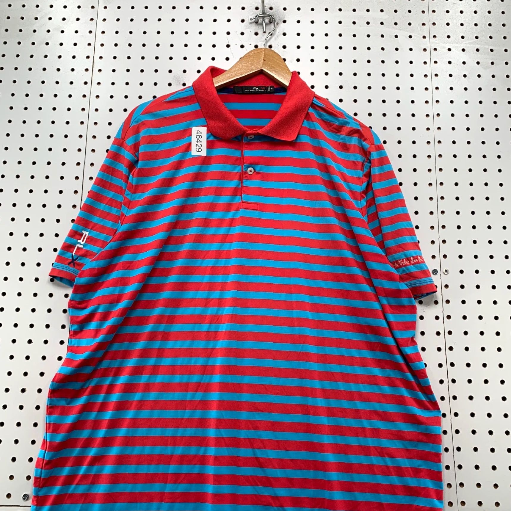 RLX Ralph Lauren RLX Ralph Lauren Polo Shirt Mens XL Blue Striped Golf Performance Wicking Polo Size US XL / EU 56 / 4 - 4 Thumbnail