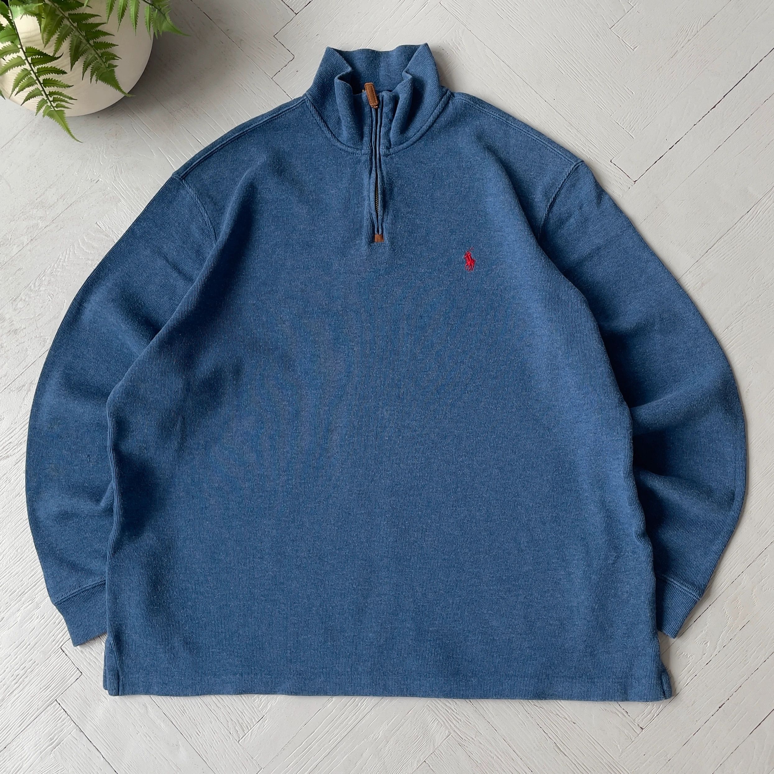 Polo Ralph Lauren Polo by Ralph Lauren Preppy 1/4 Zip Jumper Size US XL / EU 56 / 4 - 1 Thumbnail