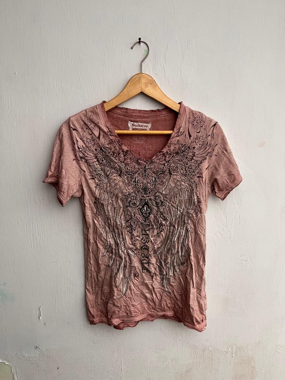BUCKAROO Gothic Buckaroo Triball Studed Tee Punk Y2k Size US S / EU 44-46 / 1 - 2 Thumbnail