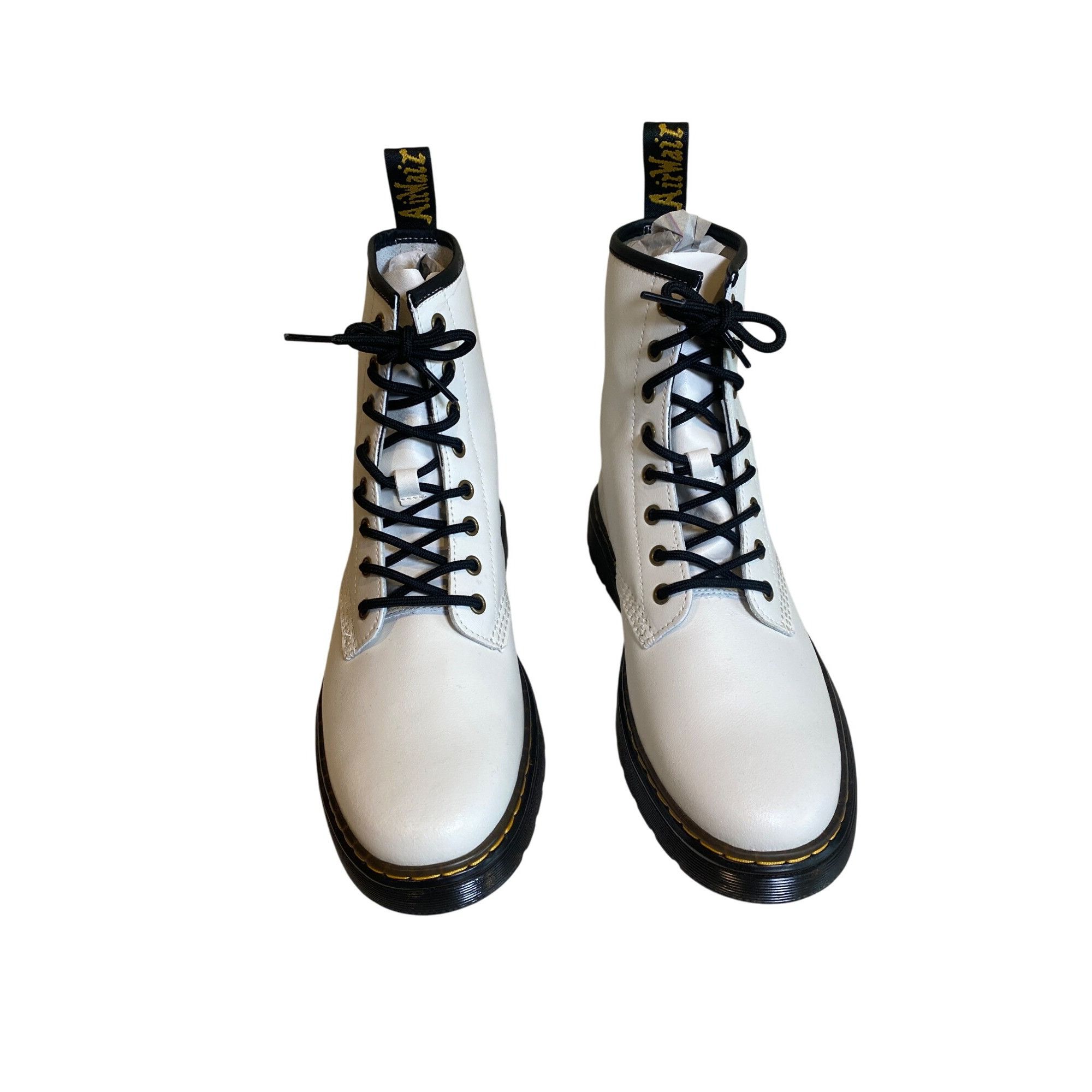 Dr. Martens $170 NEW Dr. Doc Martens Women 10 Zavala Lace Up White Leath Size US 10 / IT 40 - 3 Thumbnail