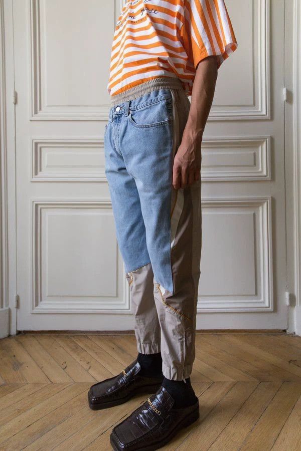 Martine Rose martine rose ss19 denim panel jogger pants Size US 26 / EU 42 - 6 Thumbnail