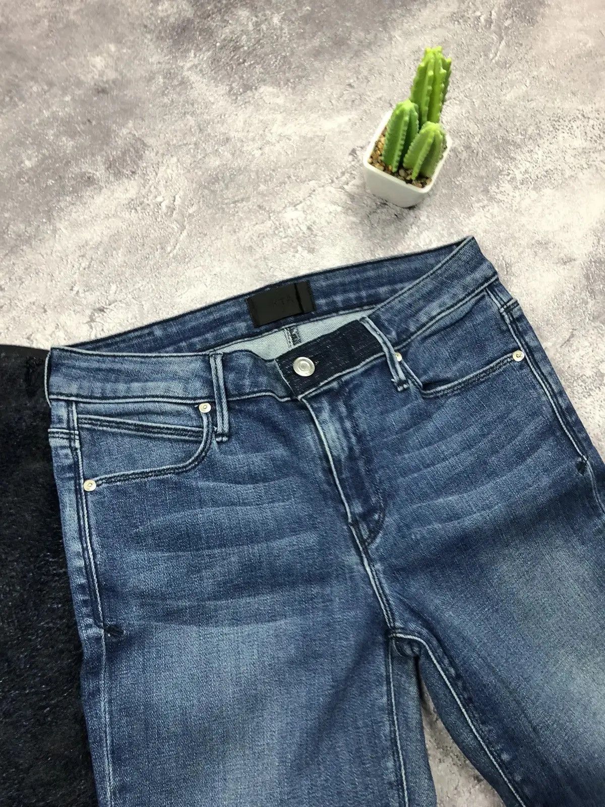 Rta RTA Very Rare Blue Flared Jeans Avantgarde Hype Streetwear Size 28" / US 6 / IT 42 - 3 Thumbnail