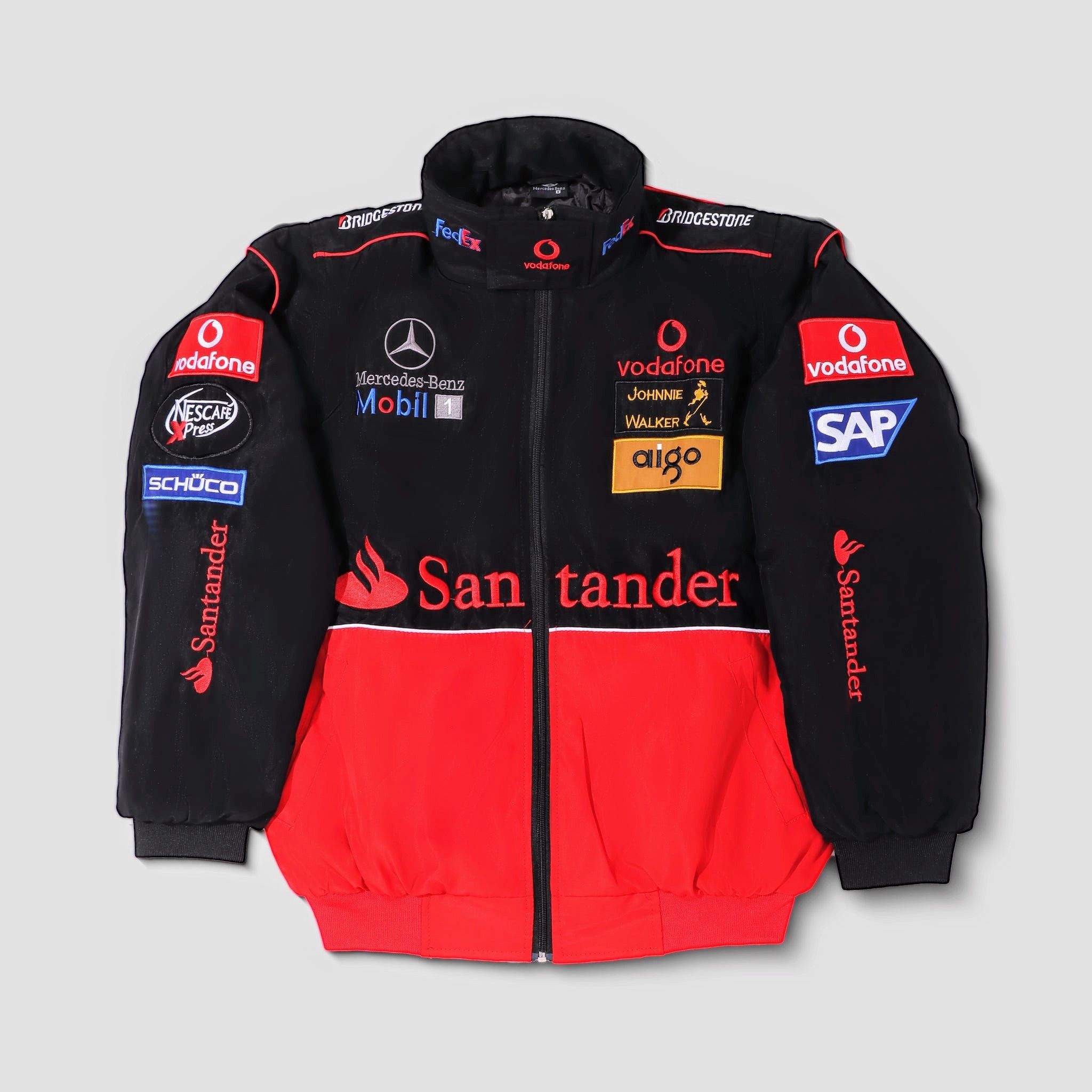 🔥💀 MERCEDES BENZ 💀 F1 Unisex Adult Racing Jacket Vintage