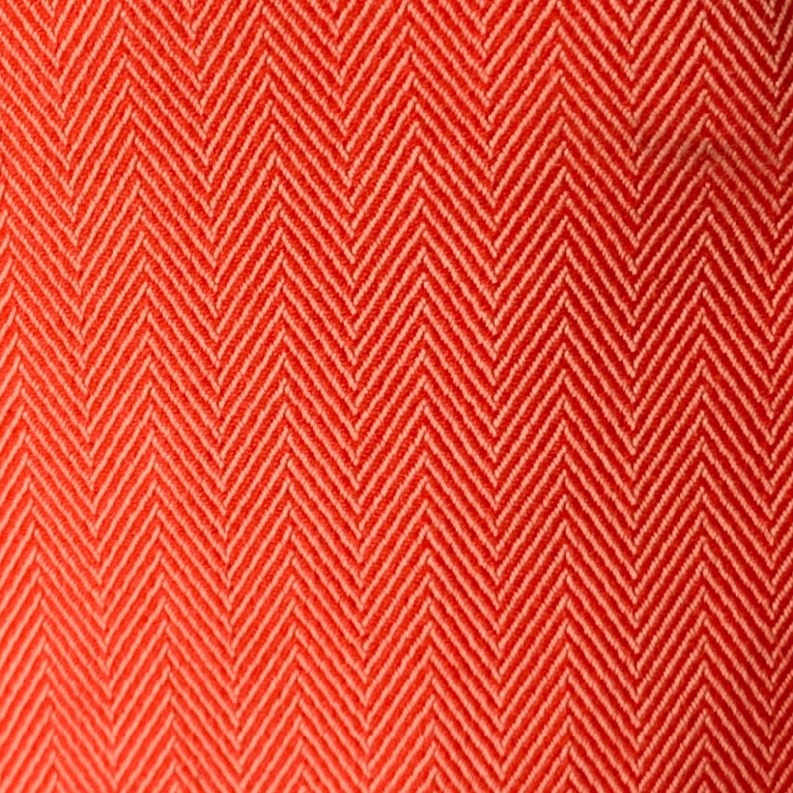 Mr. Gentleman MR. GENTLEMAN Orange Herringbone Cotton Sport Coat Size 40R - 2 Thumbnail