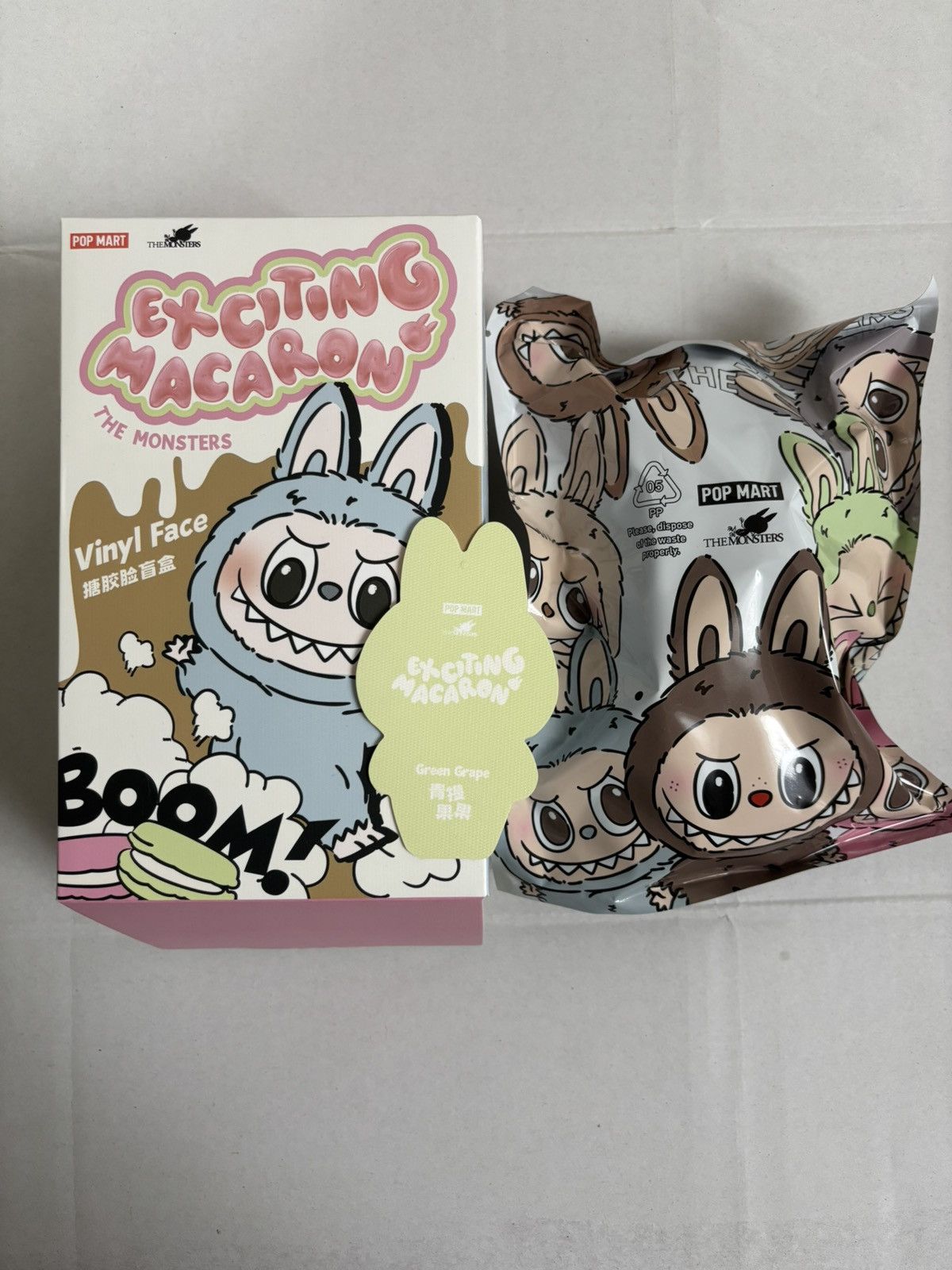 POP MART Labubu Exciting Macaron Green Grapes V1 Size ONE SIZE - 3 Thumbnail