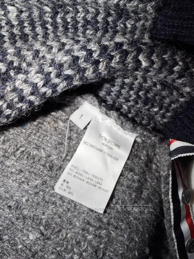 Thom Browne Thom Browne Classic Knit Open-Cardigan Size US S / EU 44-46 / 1 - 5 Thumbnail
