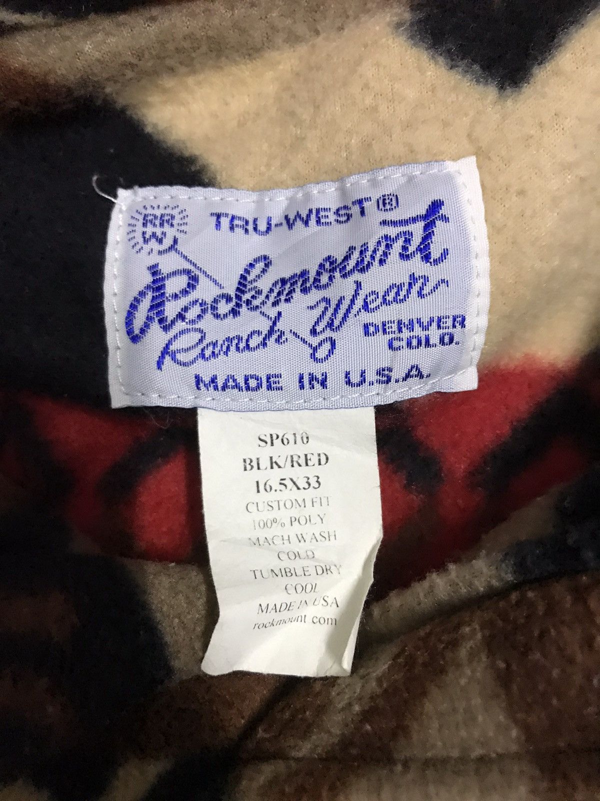 Rockmount Ranch Wear × Vintage Vintage RockMount Ranch Wear Fleece Size US L / EU 52-54 / 3 - 5 Thumbnail