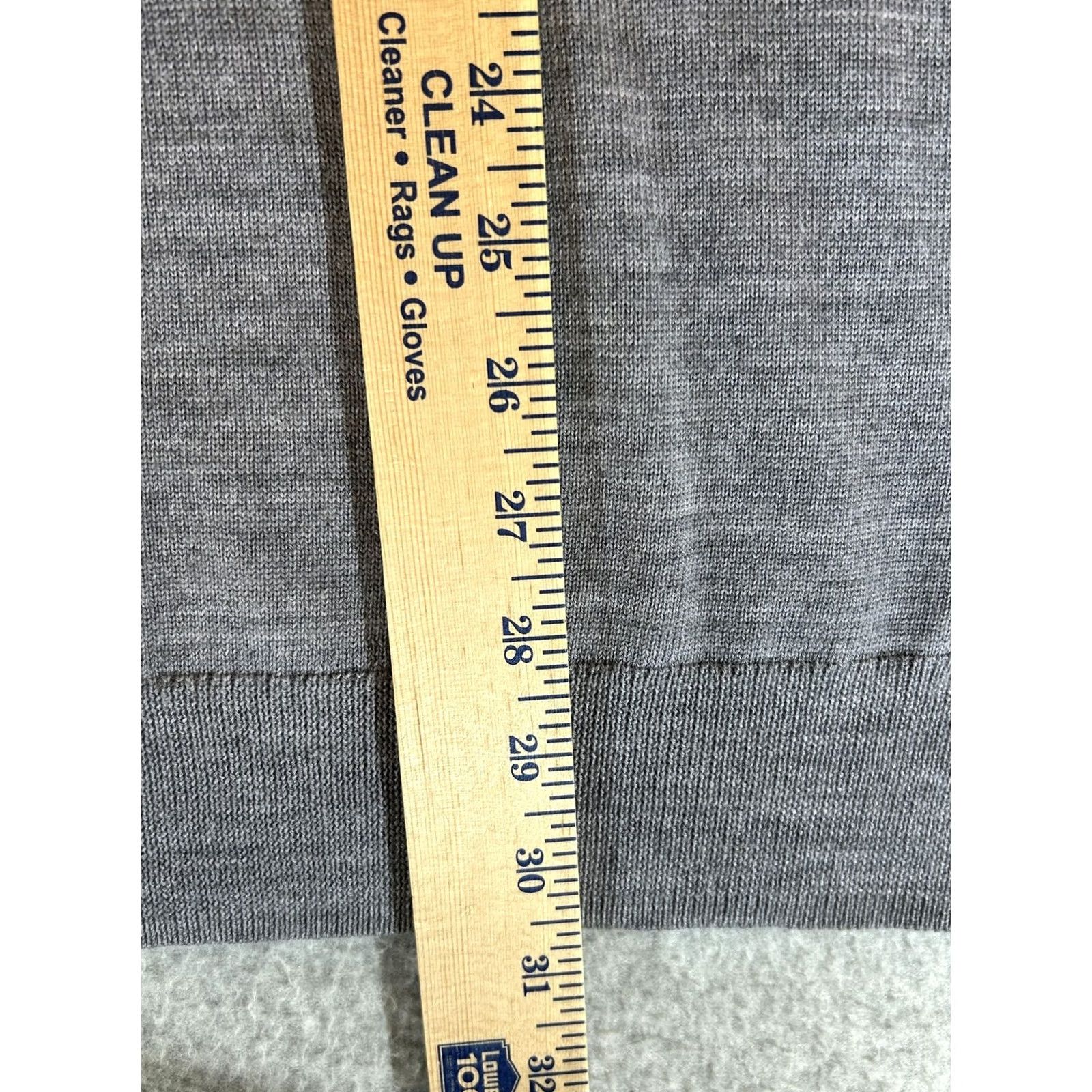 Vintage Magaschoni Sweater Mens XL Tall Gray 100% Wool V Neck Knit Pullover Preppy XLT Size US XL / EU 56 / 4 - 4 Thumbnail