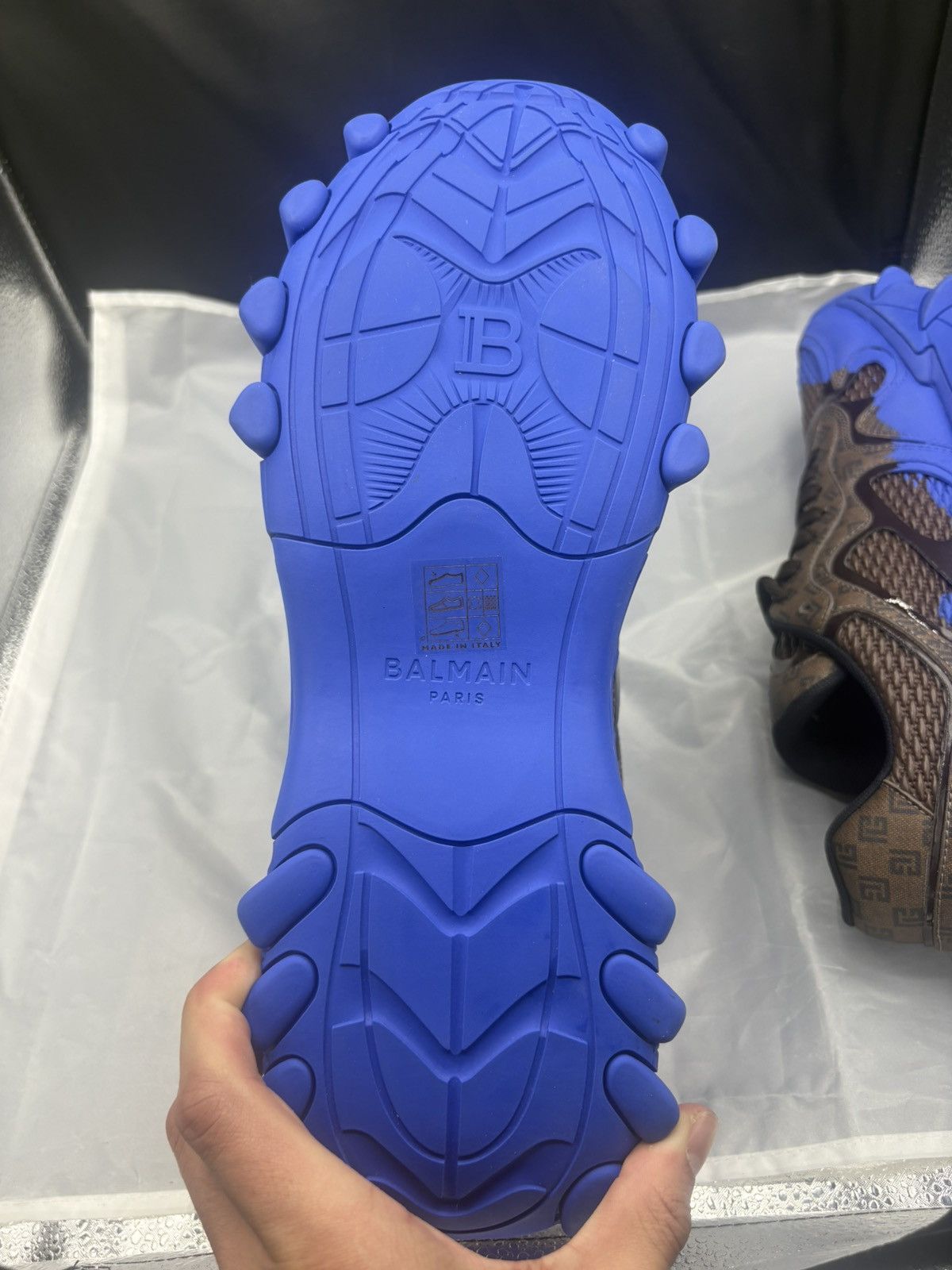 Balmain Blue Balmain runner Size US 13 / EU 46 - 7 Thumbnail