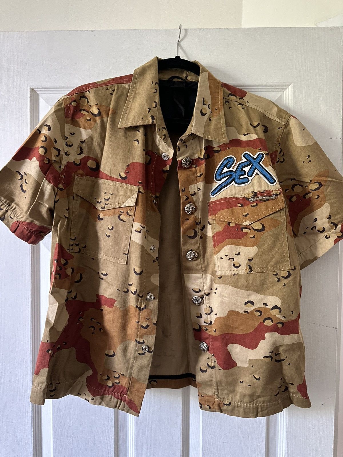 Chrome Hearts × Matty Boy / Caution T-shirt Camo Chrome Hearts Matty Boy Caution T-shirt Camo – Sole Priorities