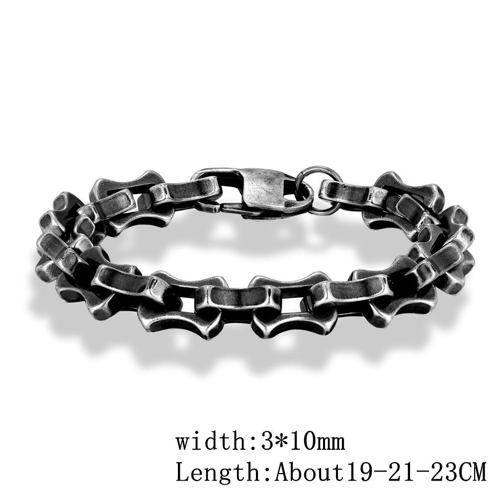 Jewelry × Vintage Vintage Oxidized Black Keel Chain Bracelet Rugged Style Size ONE SIZE - 5 Thumbnail