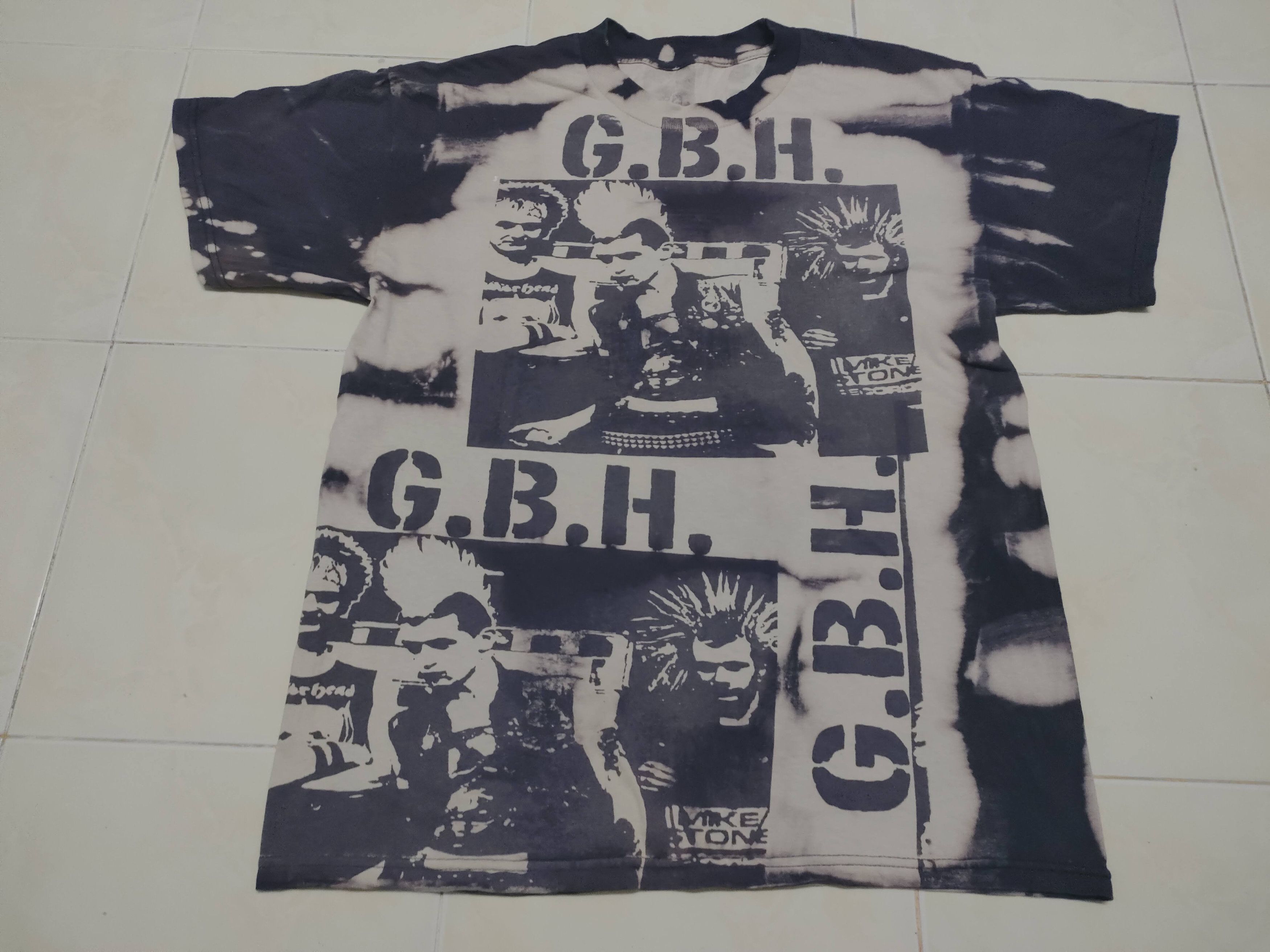 Band Tees Vintage Otis Design Asic Wash TieDye Punk GBH Music Rock Tee Size US XL / EU 56 / 4 - 1 Thumbnail