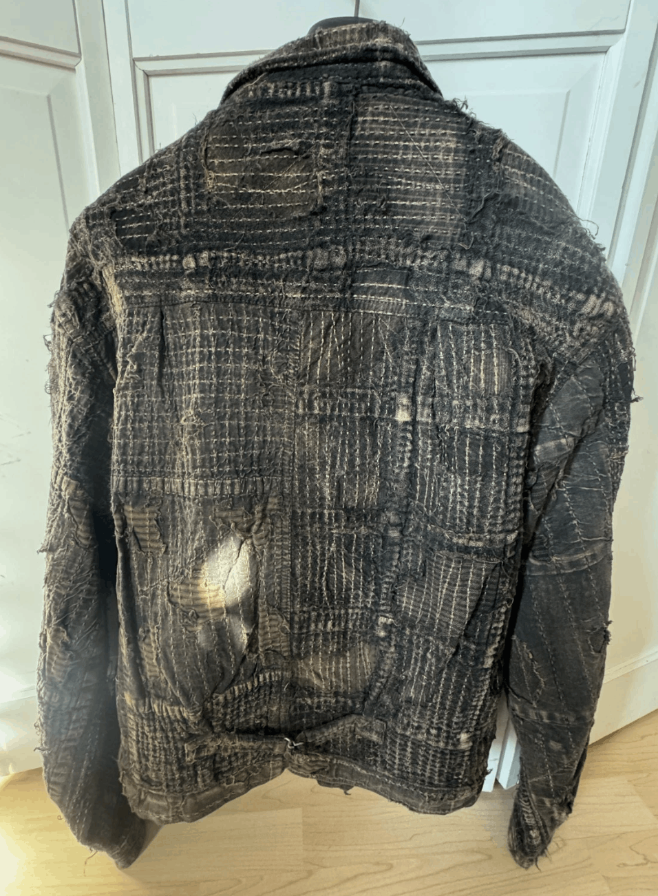 Kapital Kapital Black Boro Denim Jacket Size 4 Size US XL / EU 56 / 4 - 2 Thumbnail