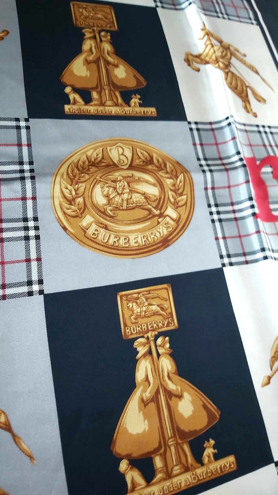 Burberry × Vintage Burberry's silk scarf Size ONE SIZE - 7 Thumbnail