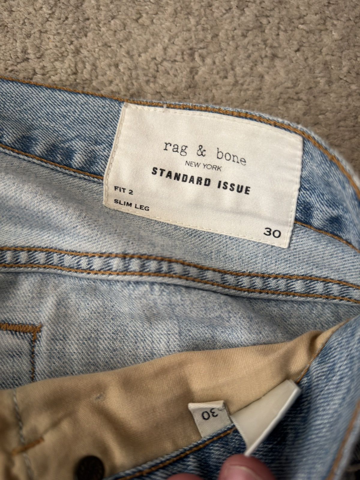 Rag & Bone Rag & Bone size 30 Fit 2 Slim Jeans in Pool Size US 30 / EU 46 - 3 Thumbnail