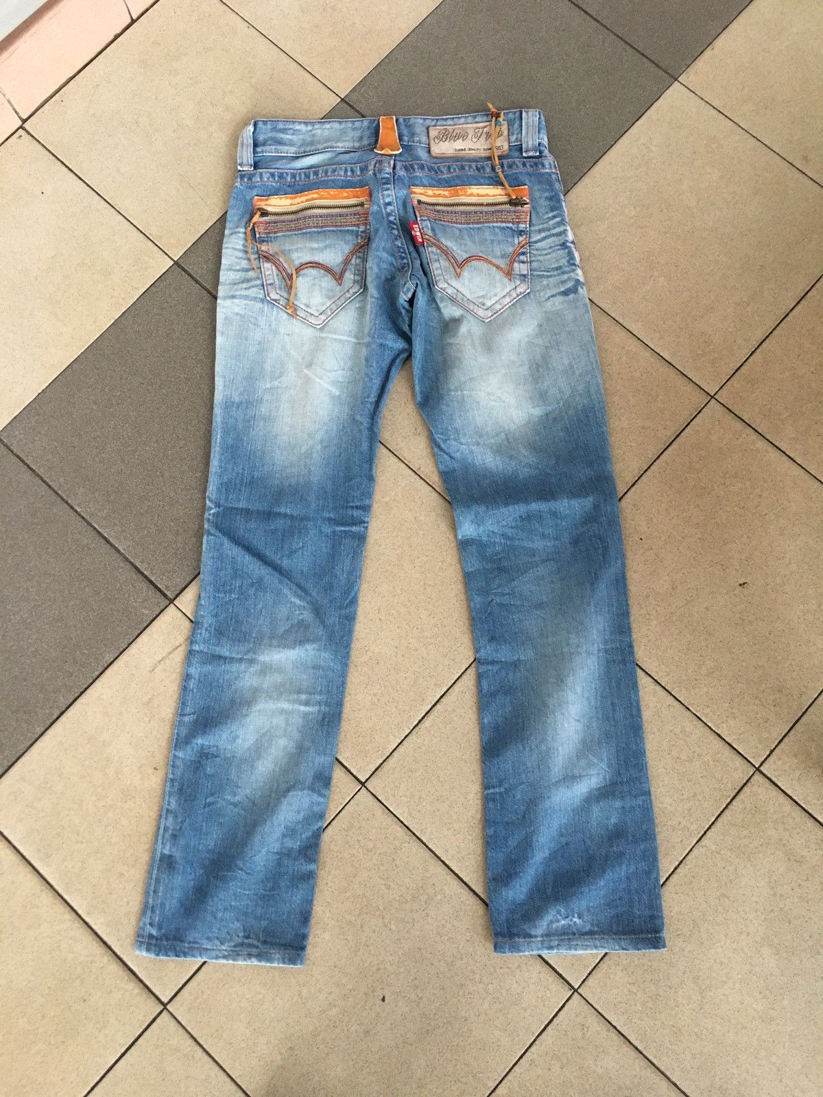 Edwin × Japanese Brand Edwin 503 blue trip navajo style Size 30" / US 8 / IT 44 - 8 Thumbnail