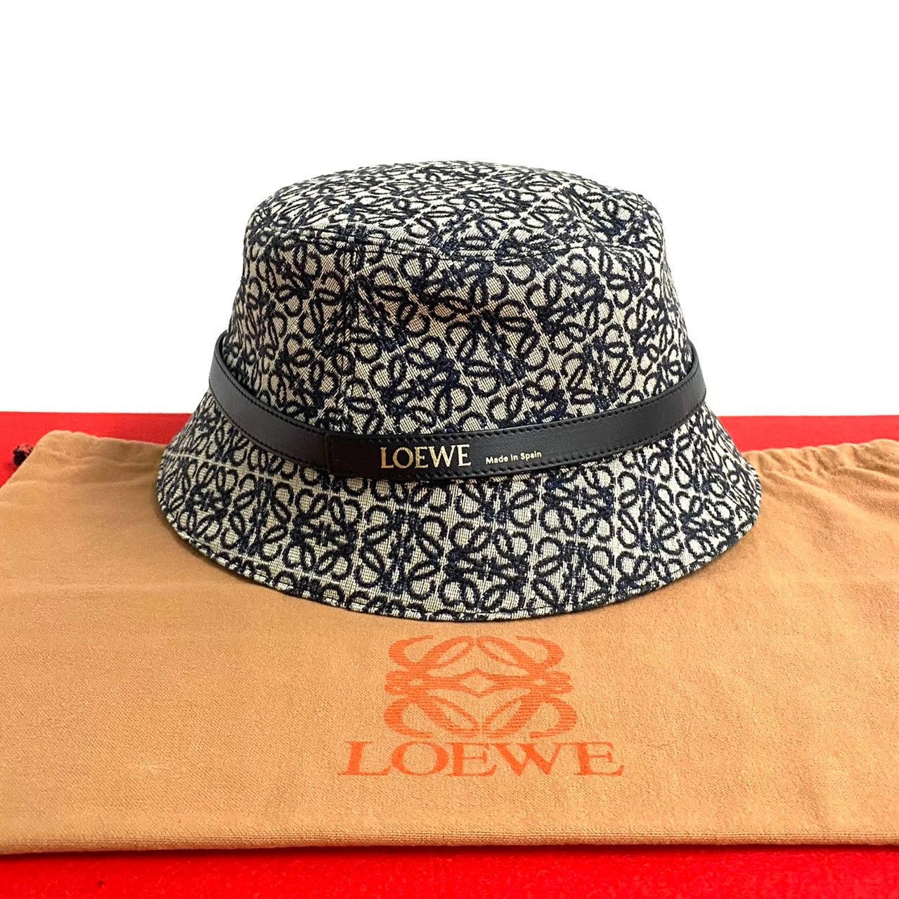Loewe Loewe Hat Blue Cotton Size ONE SIZE - 1 Thumbnail