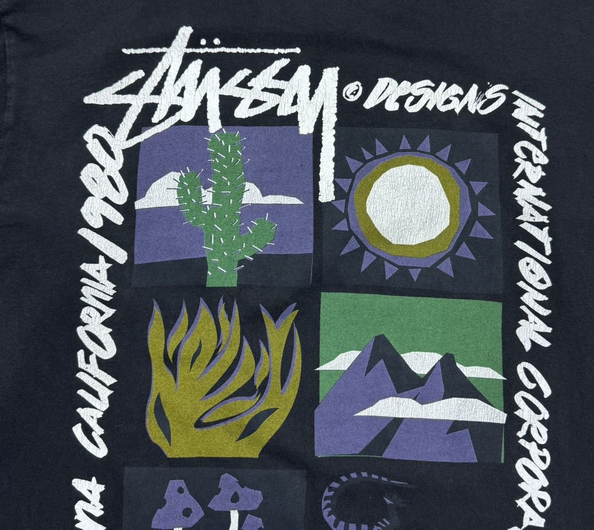 Stussy Stussy High Desert Pigment Dyed Double Sided Print T-Shirt Size US M / EU 48-50 / 2 - 5 Thumbnail