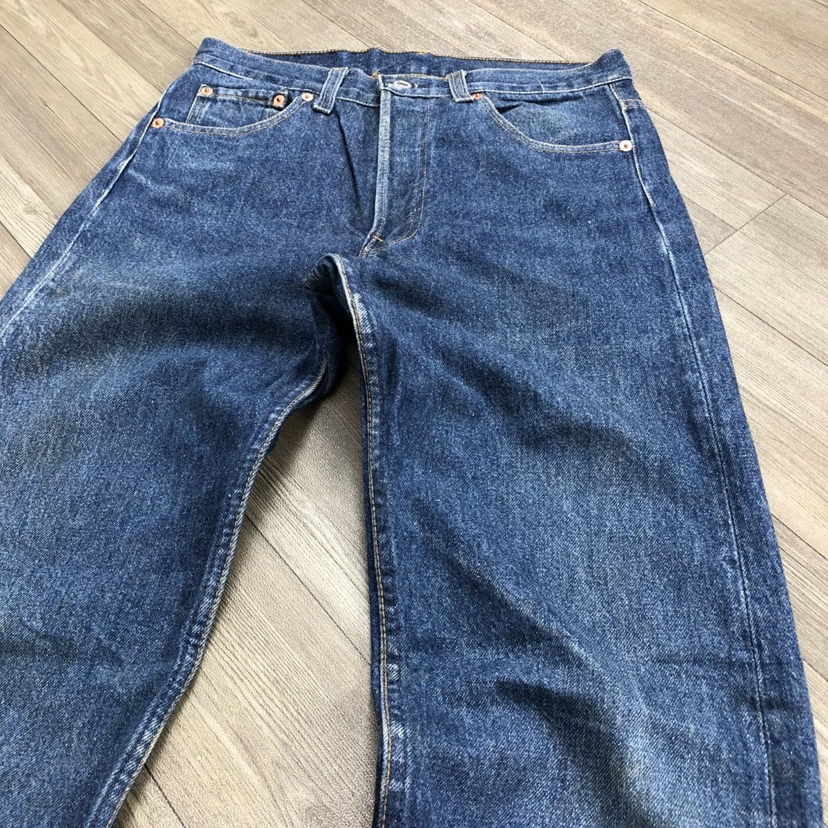 Levi's × Levi's Vintage Clothing × Vintage 🇺🇸 1990s Levis Strauss 501xx 30x36 Faded Blue Jeans Size US 29 - 21 Thumbnail