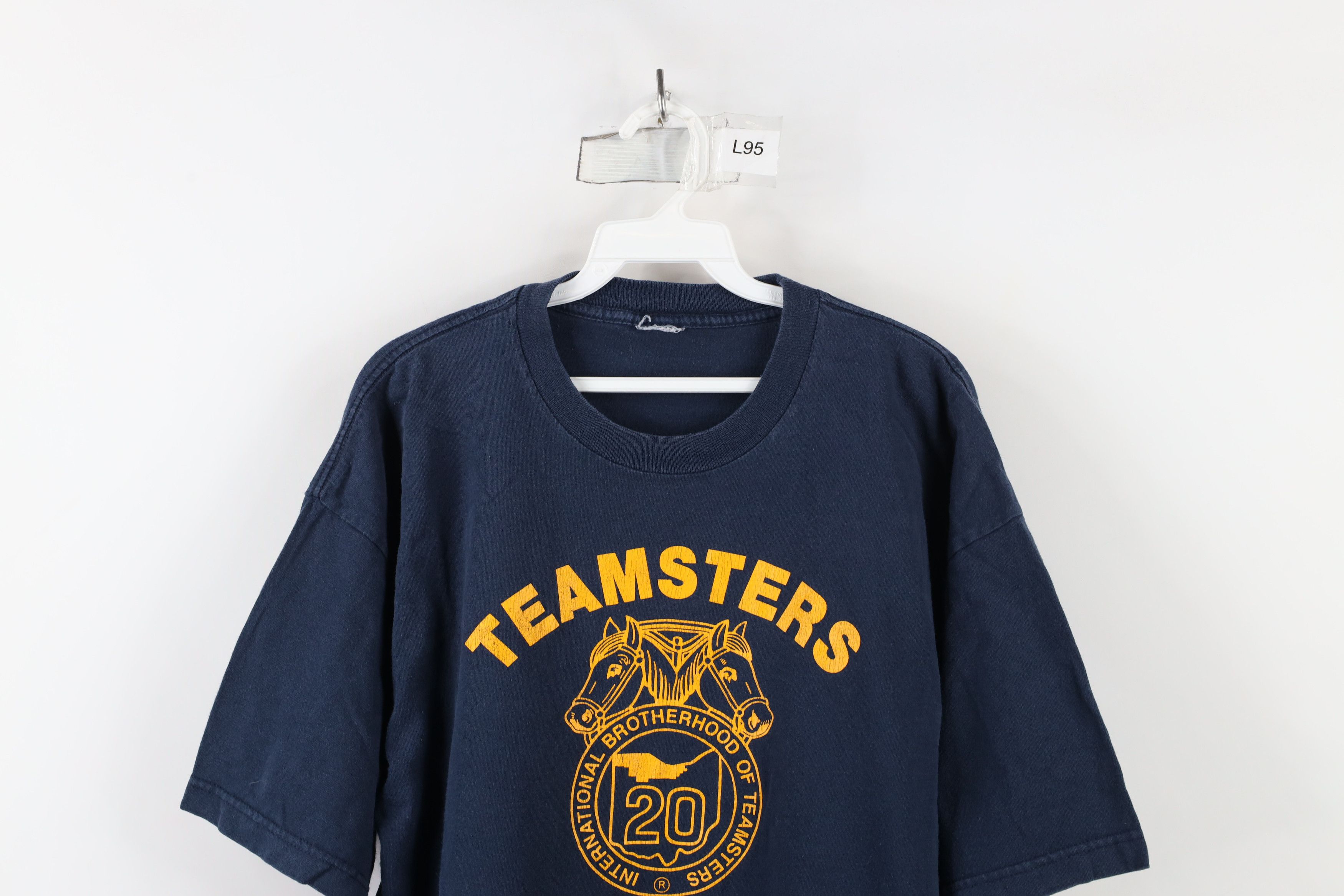 Vintage Vintage 90s Teamsters Union Local 20 Short Sleeve T-Shirt Size US L / EU 52-54 / 3 - 2 Thumbnail