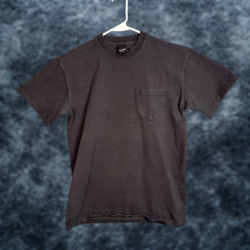 Only NY OnlyNY Mens Small Black Pocket T-Shirt 100% Cotton Crewneck Made In USA Shirt Size US S / EU 44-46 / 1 - 1 Thumbnail
