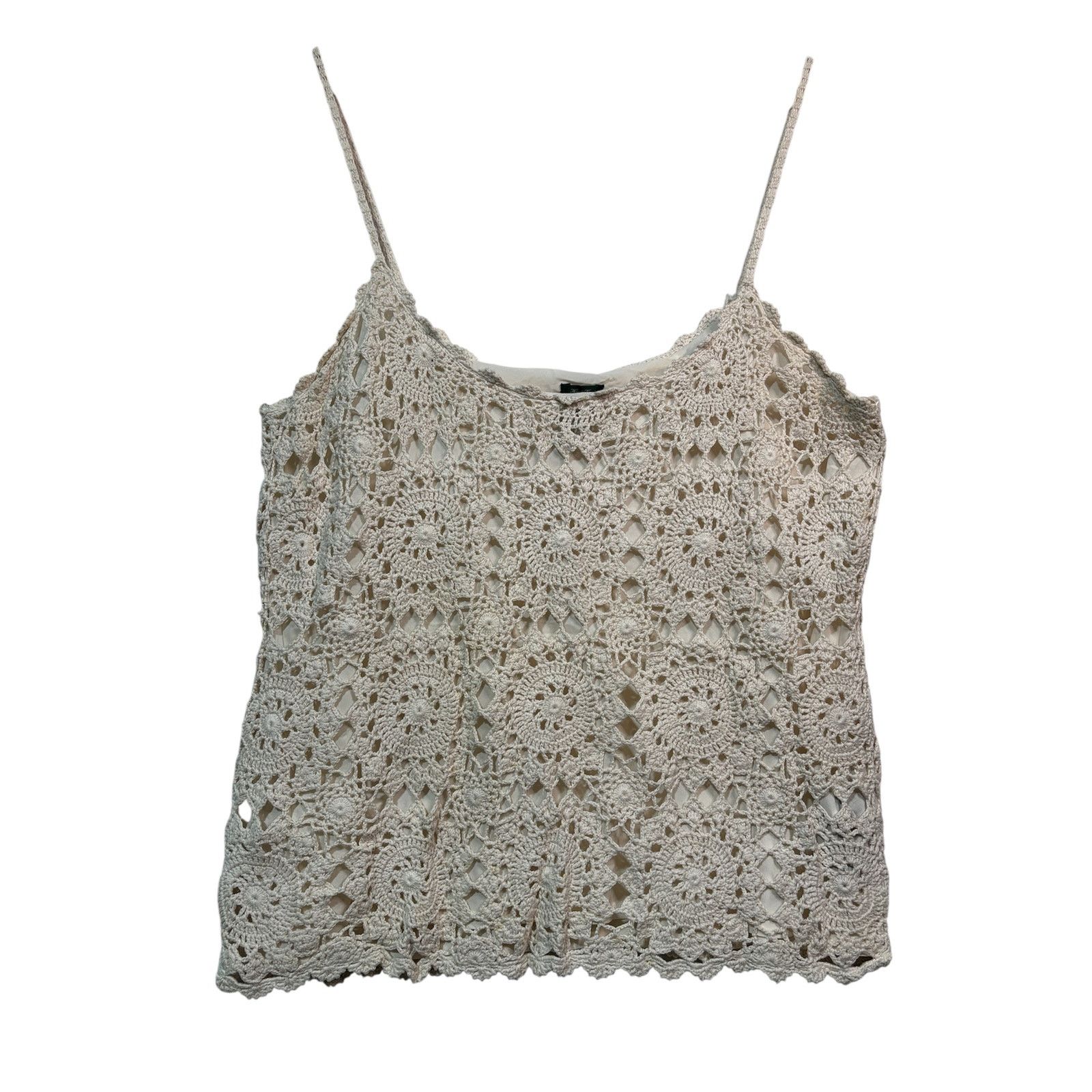 Lauren Ralph Lauren Size XL | RALPH LAUREN Women's Hand Knit Camisole Tank Top Size XL / US 12-14 / IT 48-50 - 2 Thumbnail