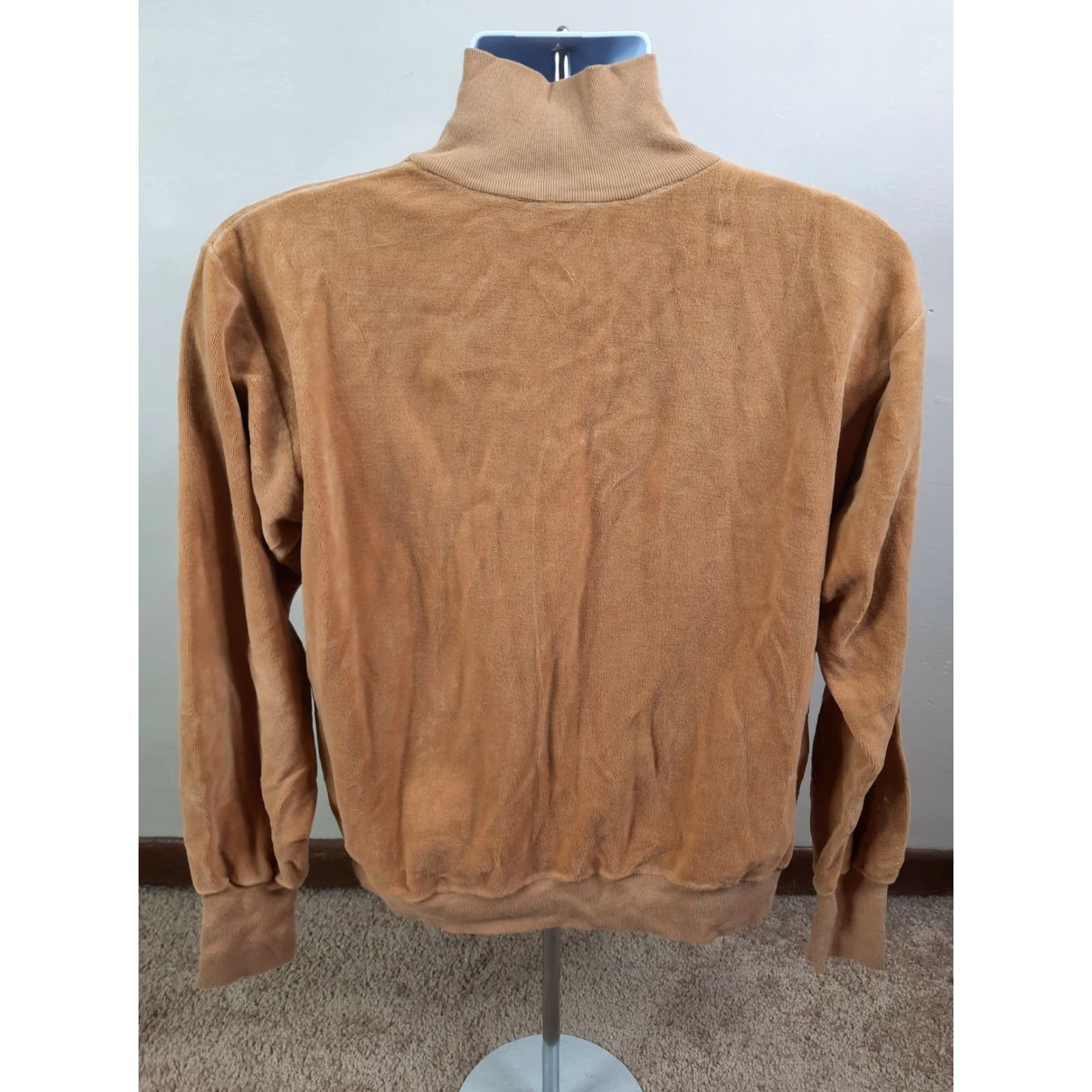 Vintage VINTAGE Munsingwear Sweatshirt 1/4 Zip Pullover Terry Cloth Men’s Size Large Beige 80s Knit Cotton Mens Size US L / EU 52-54 / 3 - 4 Thumbnail