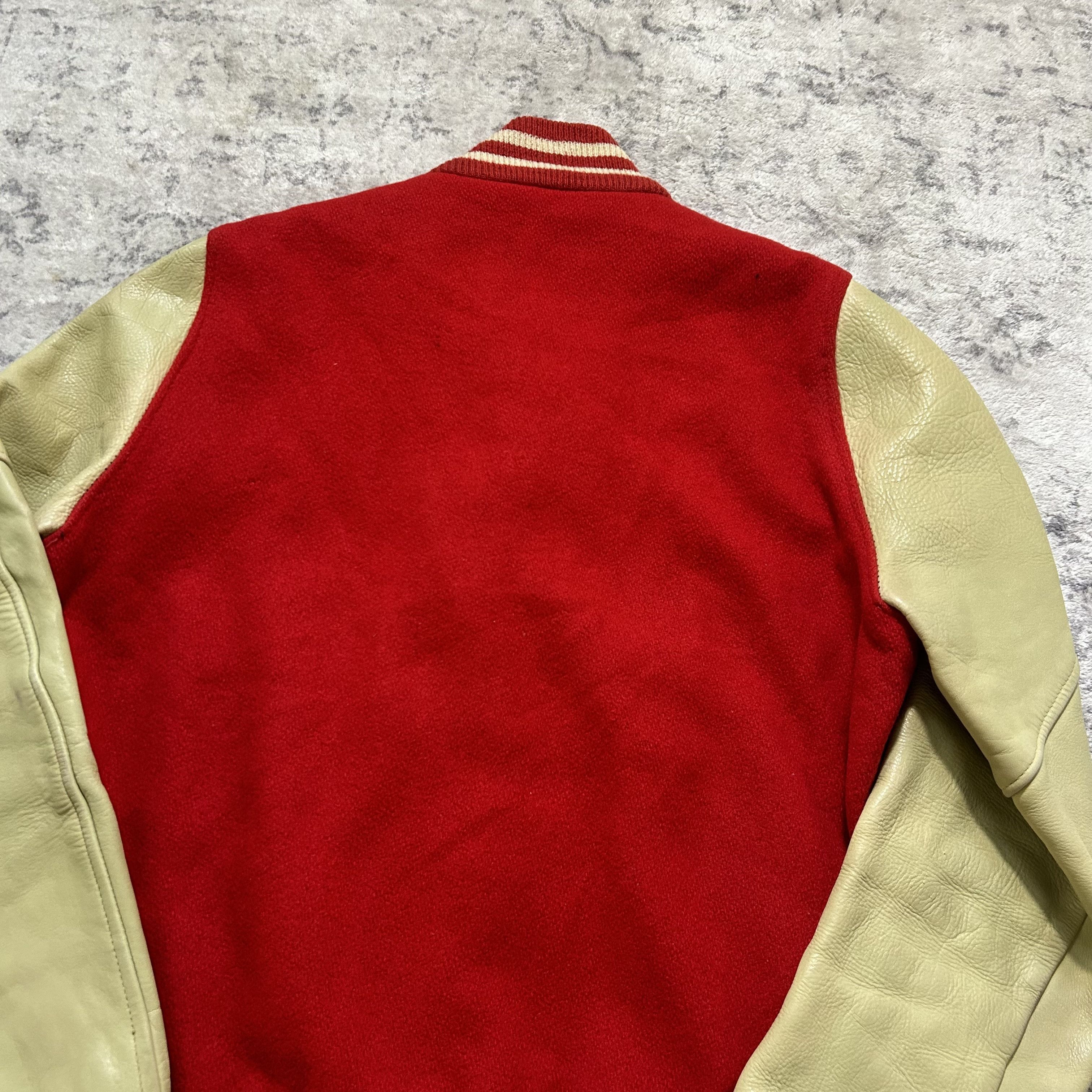 Vintage Vintage Leather Varsity Jacket Size US M / EU 48-50 / 2 - 7 Thumbnail