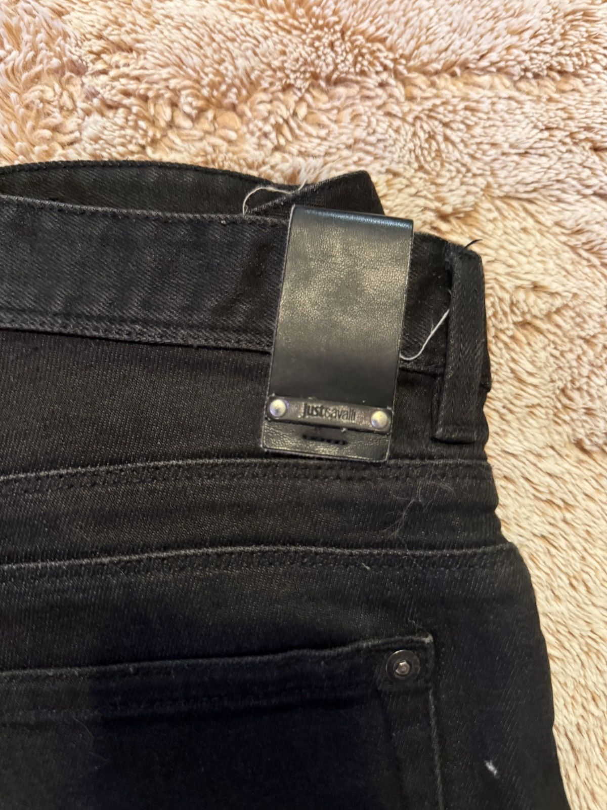 Just Cavalli Black distressed JustCavalli Jeans Size US 29 - 4 Thumbnail