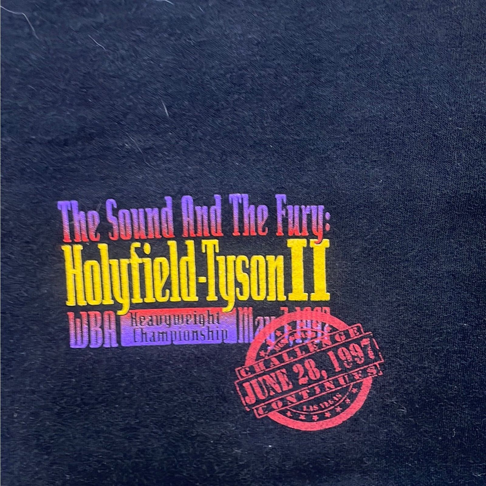 Vintage Vintage 1996 Mike Tyson vs Holyfield MGM Grand XL Size US XL / EU 56 / 4 - 4 Thumbnail
