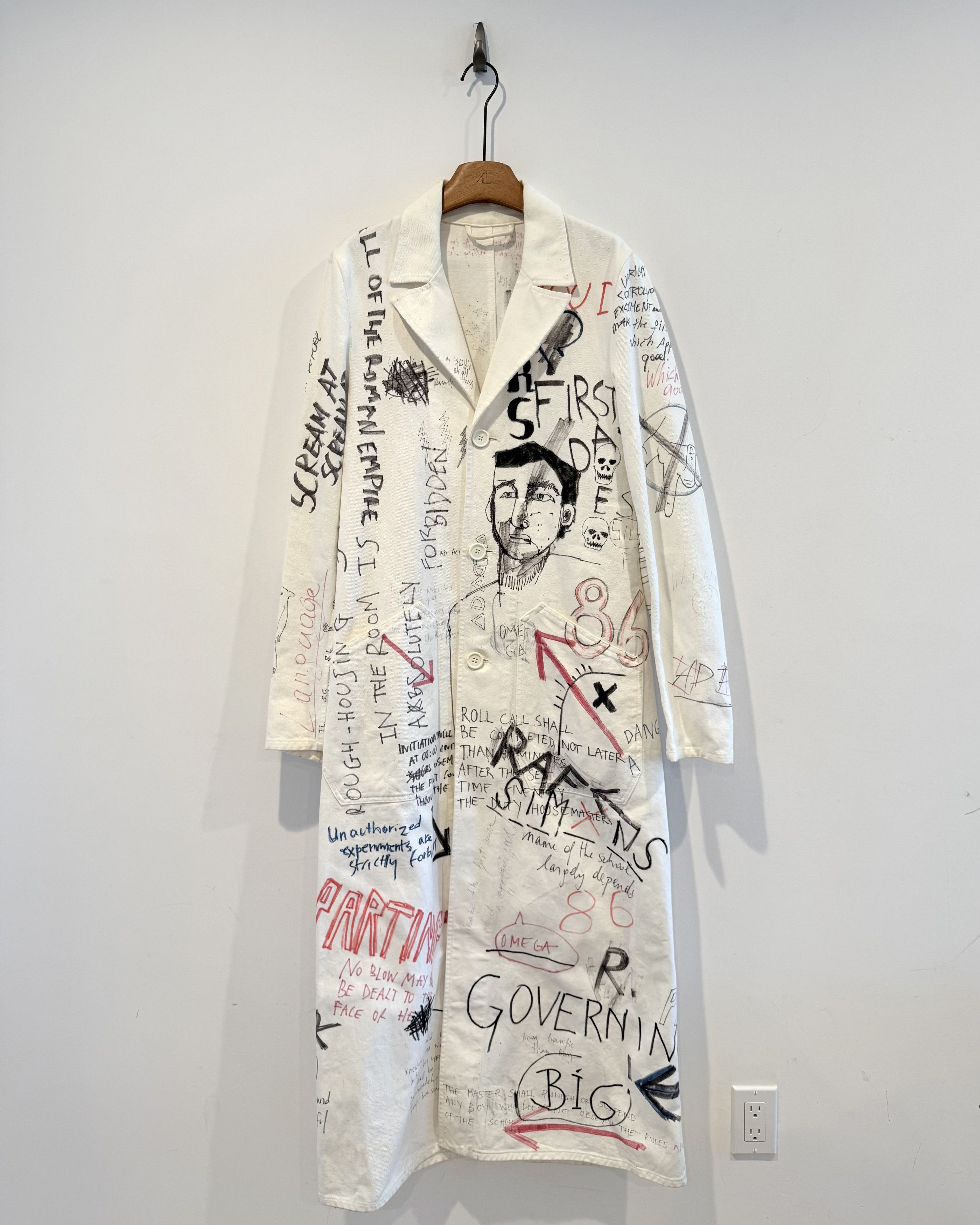 Raf Simons Raf simons Aw2015 Print Lab Coat Blazer Size US S / EU 44-46 / 1 - 1 Thumbnail