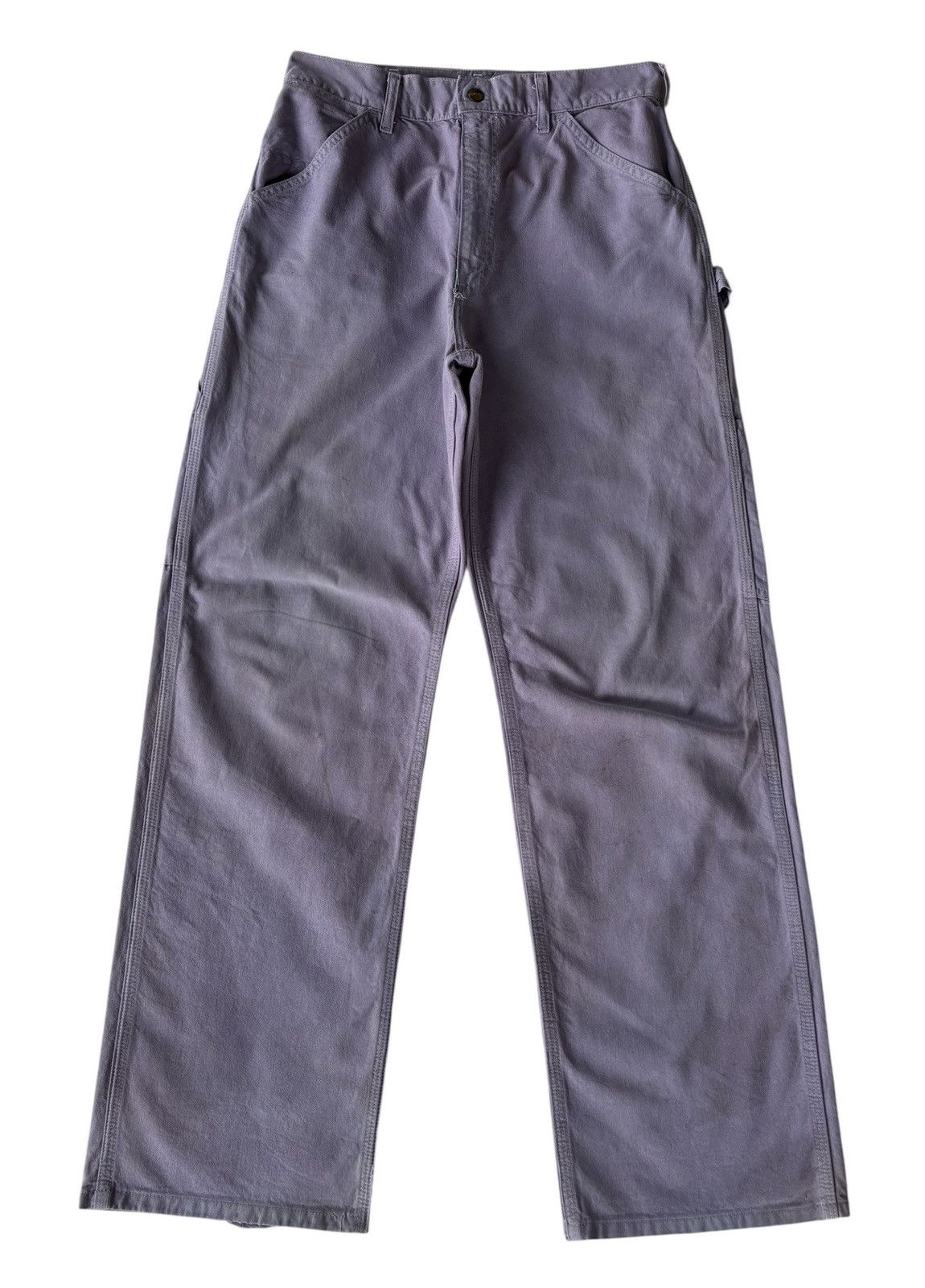 Carhartt Vintage Carhartt Faded Purple Workwear Carpenter Pants Size US 29 - 2 Thumbnail