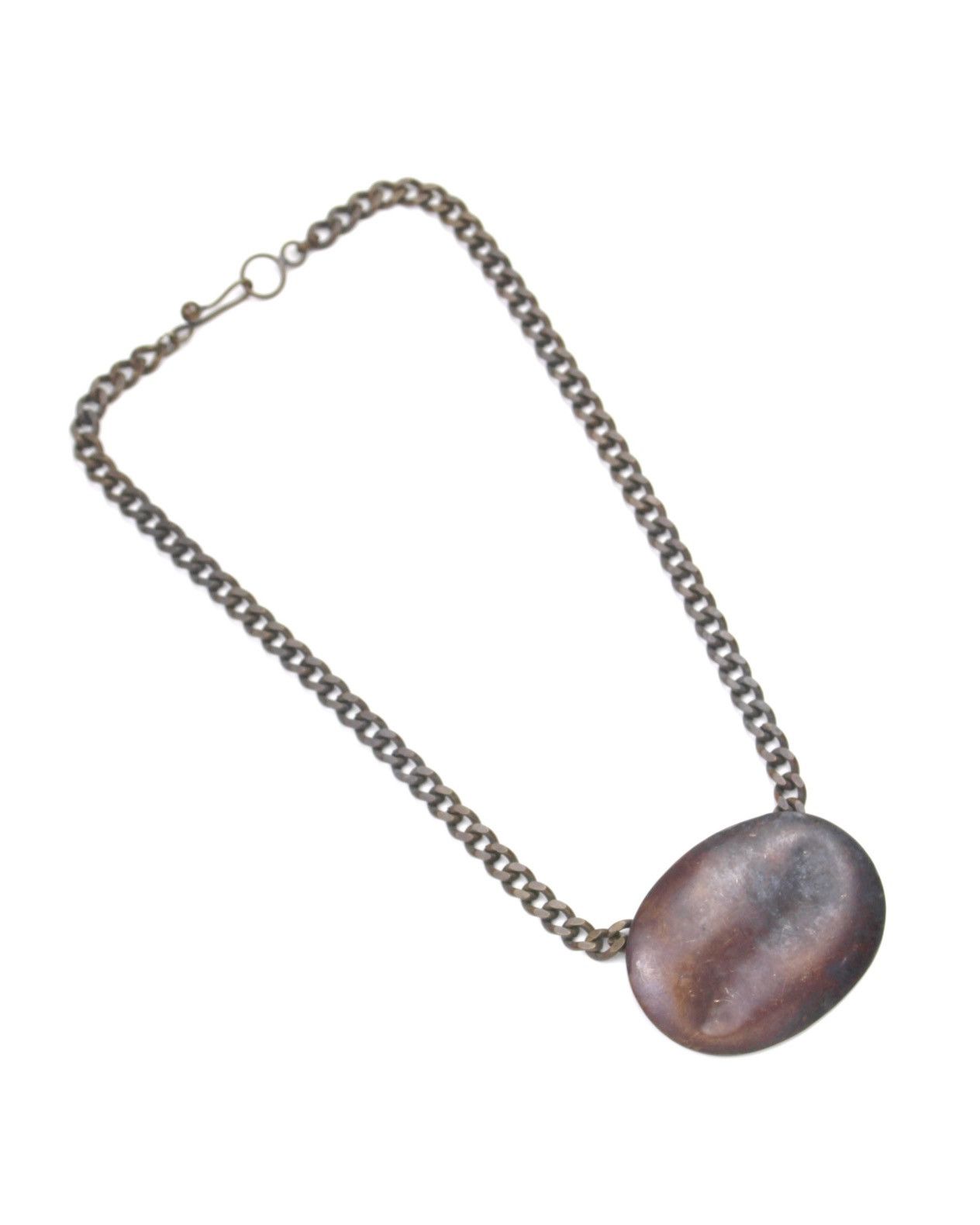Hysteric Glamour 2000S JAPANESE MADE BRUTALIST COPPER OVAL CHAIN NECKLACE Size ONE SIZE - 3 Thumbnail