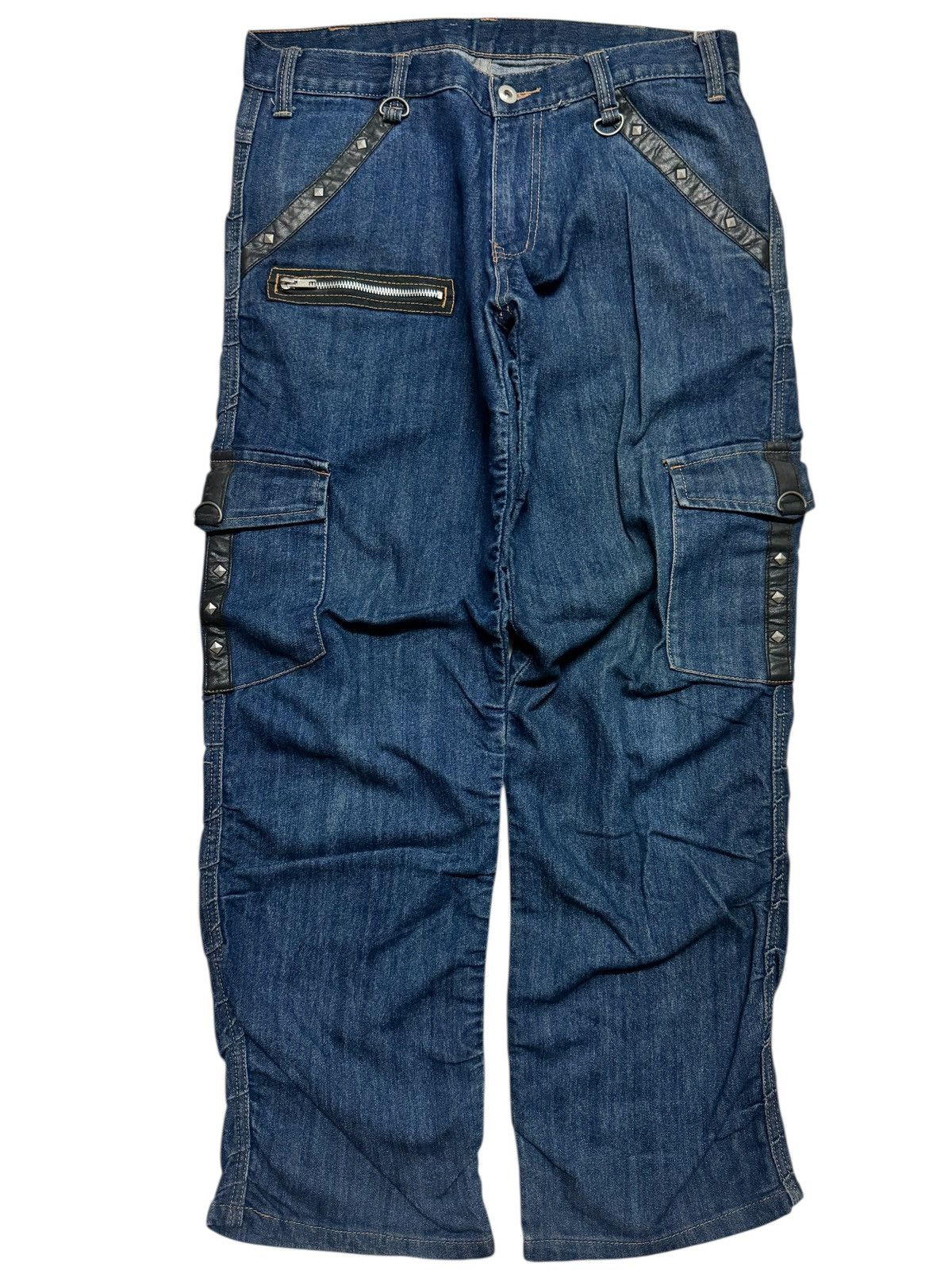Seditionaries 💥PUNK JEANS JAPANESE STUDDED RARE DENIM JEANS Size US 30 / EU 46 - 2 Thumbnail