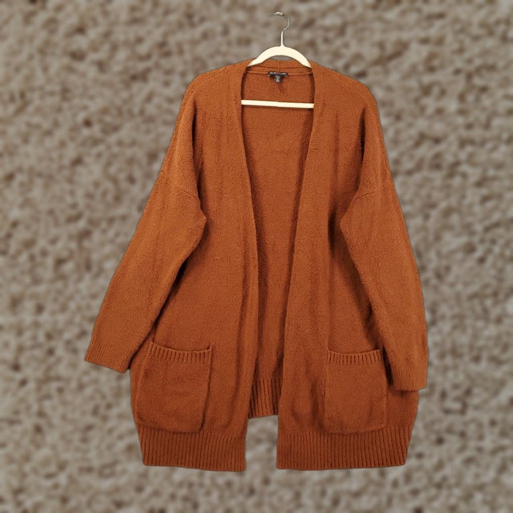 Eileen Fisher Eileen Fisher Cardigan Womens XL Brown Soft Stretchy Long Sleeve Pockets Size XL / US 12-14 / IT 48-50 - 1 Thumbnail