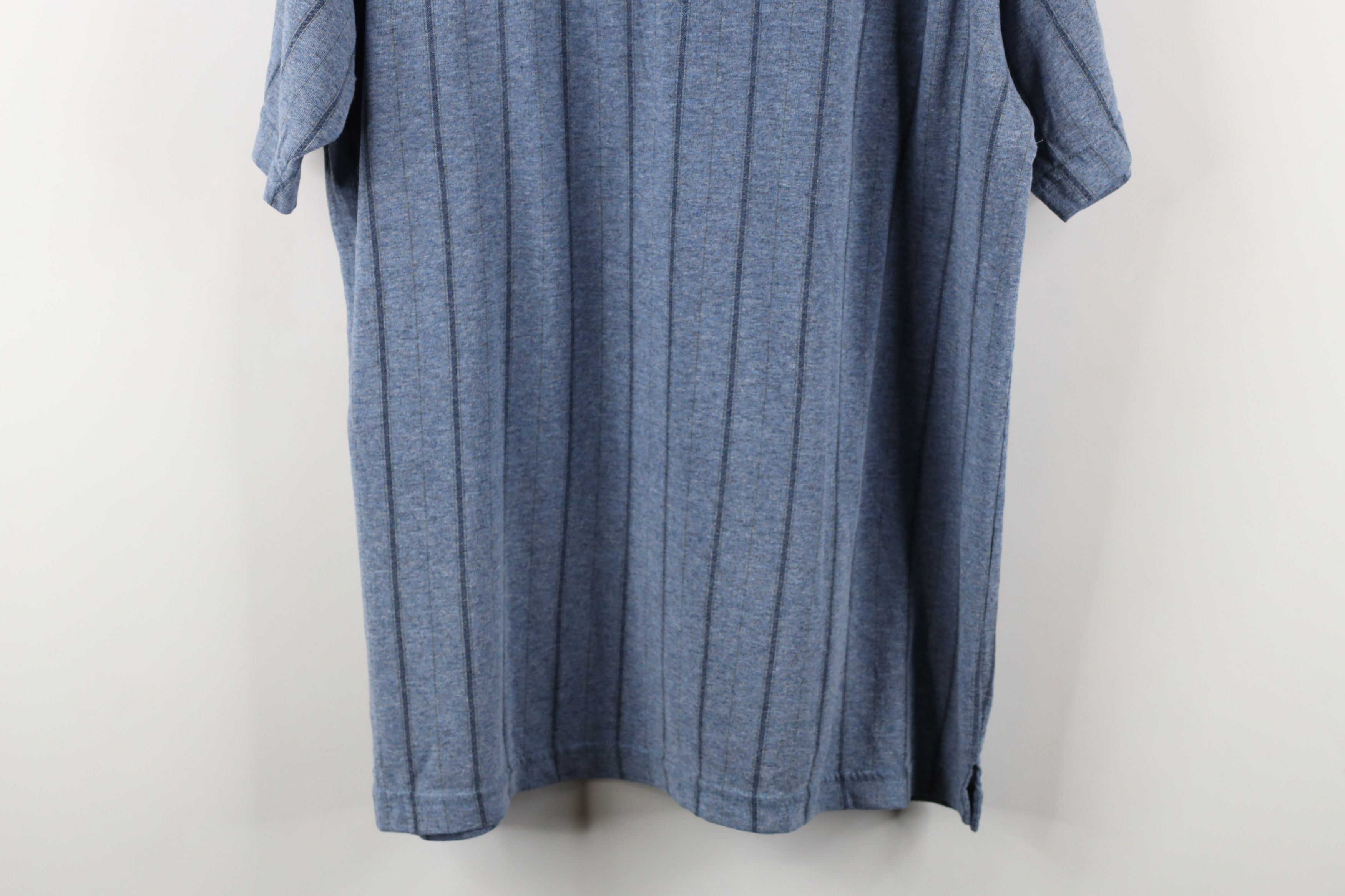 Vintage Vintage 90s Streetwear Striped Short Sleeve Henley T-Shirt Size US M / EU 48-50 / 2 - 8 Thumbnail