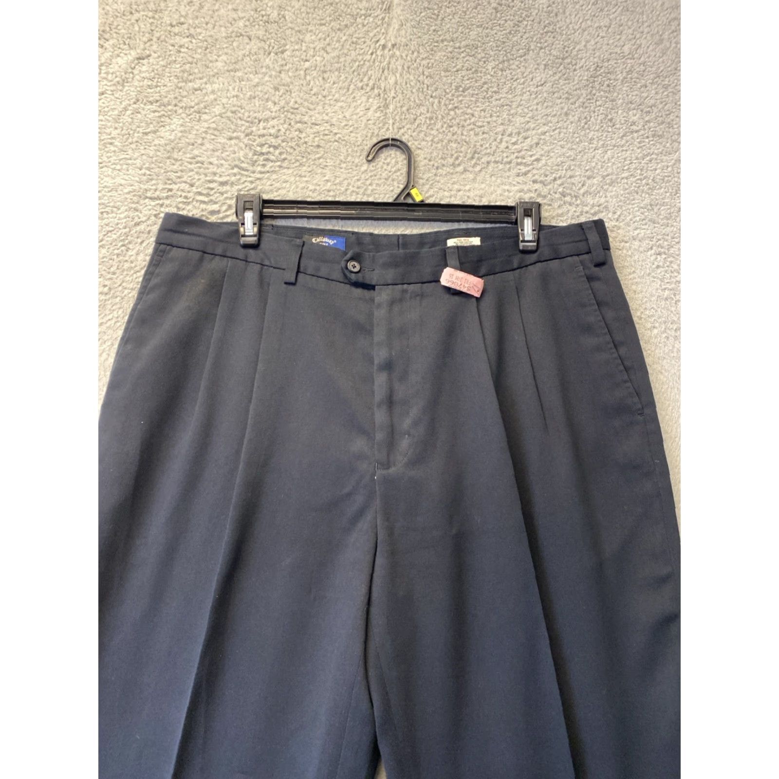 Callaway VINTAGE Callaway Mens Golf Pants 40x33 Black Cotton Casual Sports Men Size US 40 / EU 56 - 2 Thumbnail