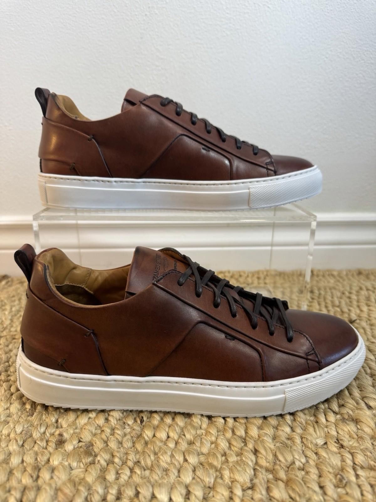 Other Untamed Street Size 40 Skye Cognac Leather Sneakers Mens 7 Size US 7 / EU 40 - 3 Thumbnail