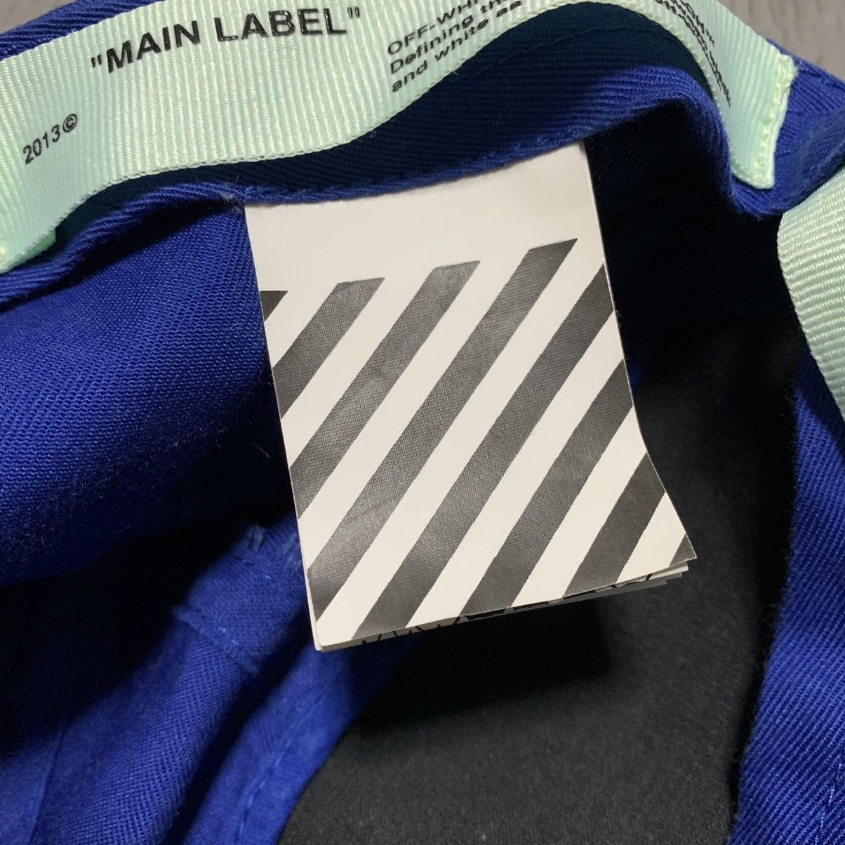 Off-White Off White Cap Blue Off Logo Hat Virgil Abloh Size ONE SIZE - 7 Thumbnail