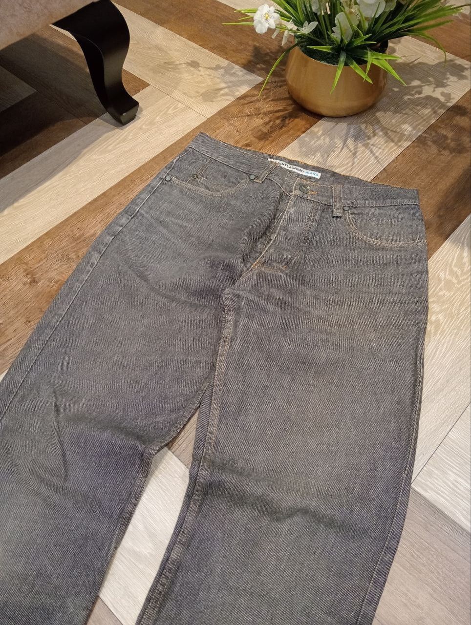 Saint Laurent Paris SAINT LAURENT JEANS GREY DENIM PANTS Size US 31 - 5 Thumbnail