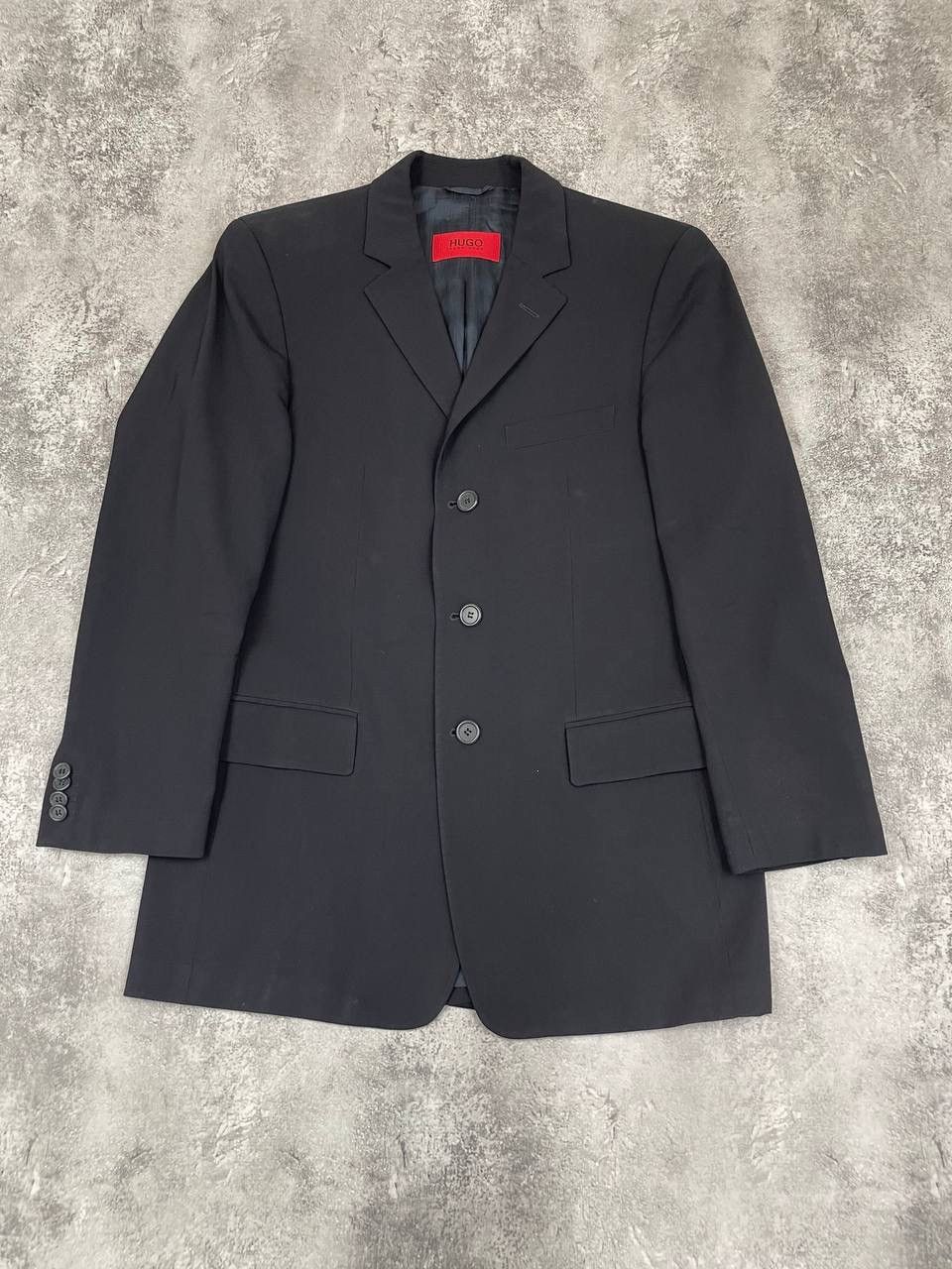 Hugo Boss Hugo Boss Men Suit Set Blazer Trousers Black Classic Formal Size 44S - 2 Thumbnail