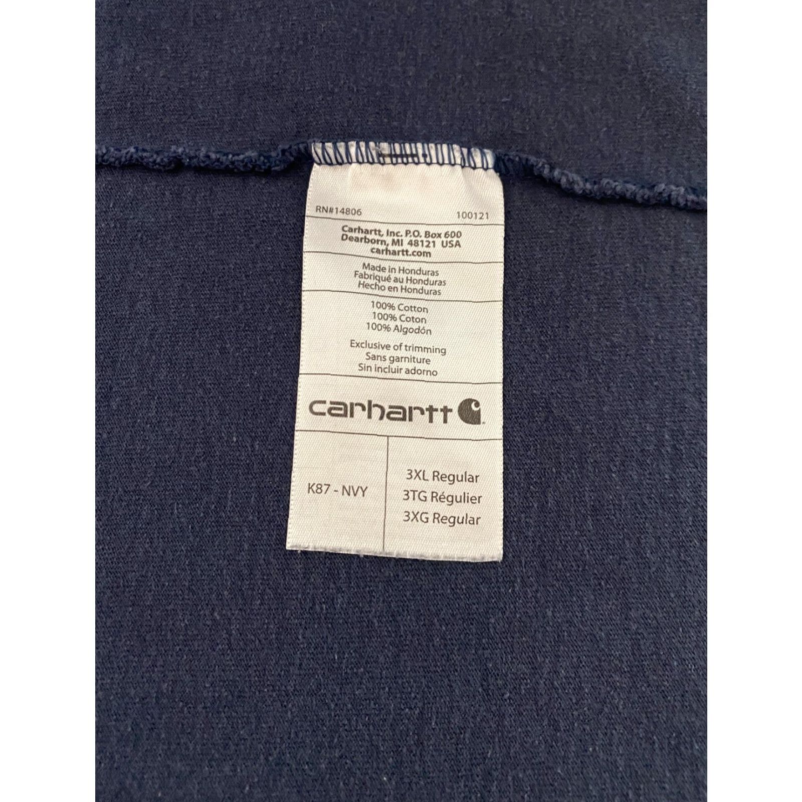 Carhartt **Carhartt K87 Mens 3XL Navy Blue Workwear Pocket Tee** User: Carhartt K87 Mens 3XL Navy Blue Workwear Pocket Tee Size US XXL / EU 58 / 5 - 6 Thumbnail