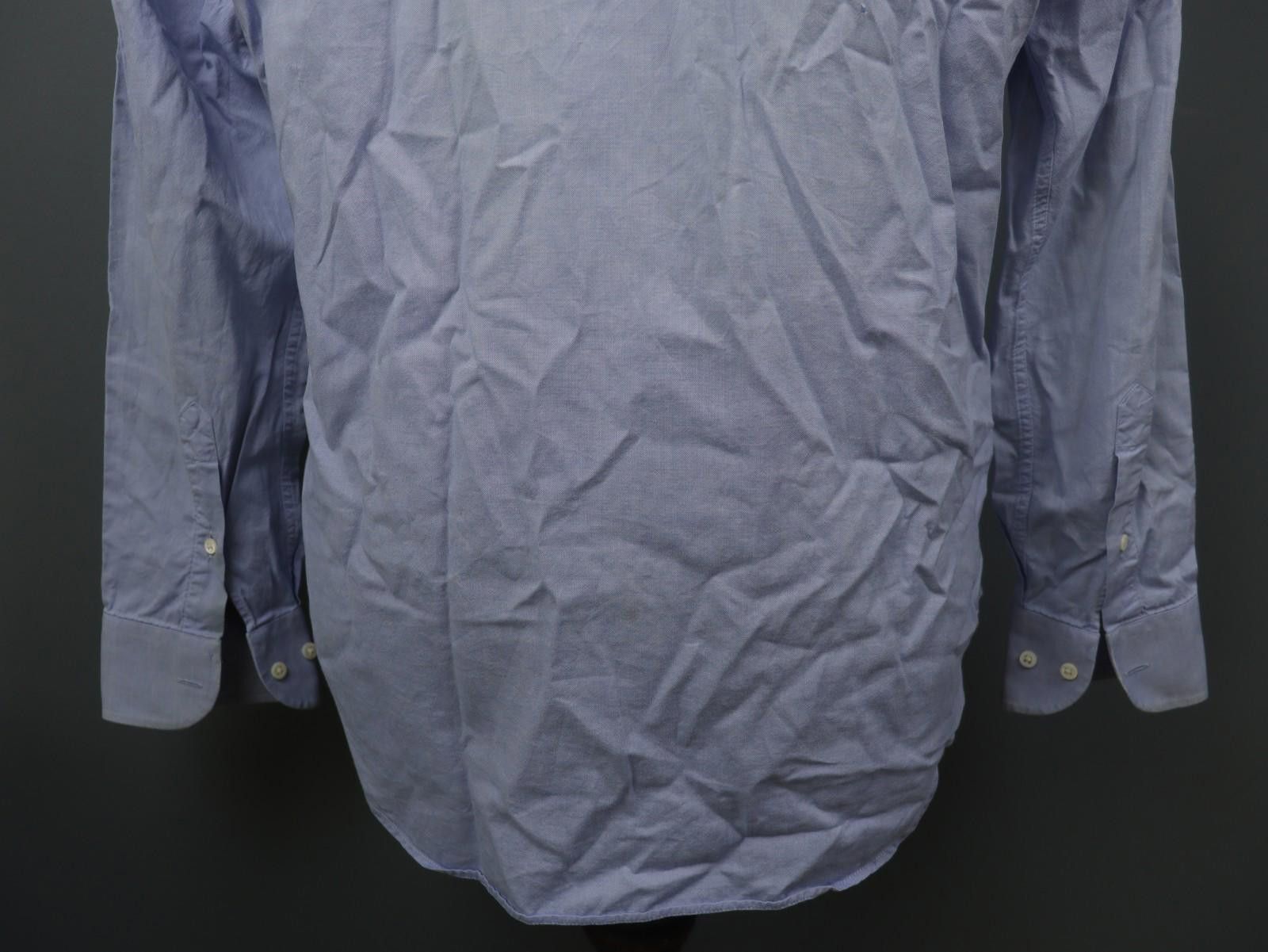 Armani Armani Blue Collared Button-Up Dress Shirt Size 42 Size 38R - 10 Thumbnail