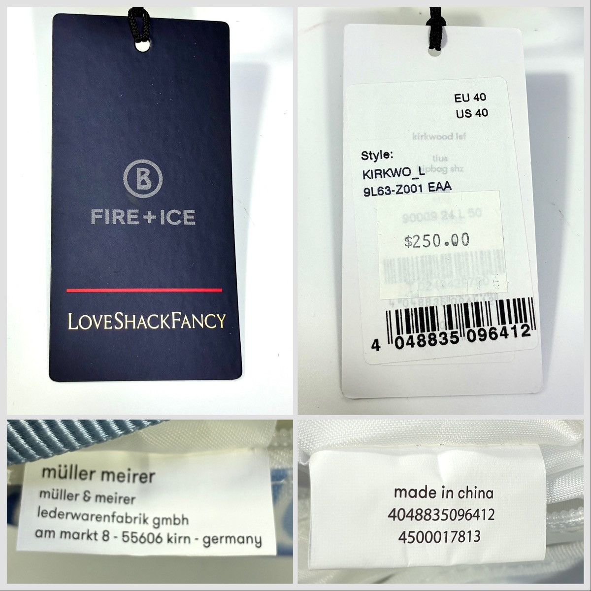 LoveShackFancy LoveShackFancy x Bogner Fire + Ice Belt Bag Strong Current Size ONE SIZE - 18 Thumbnail
