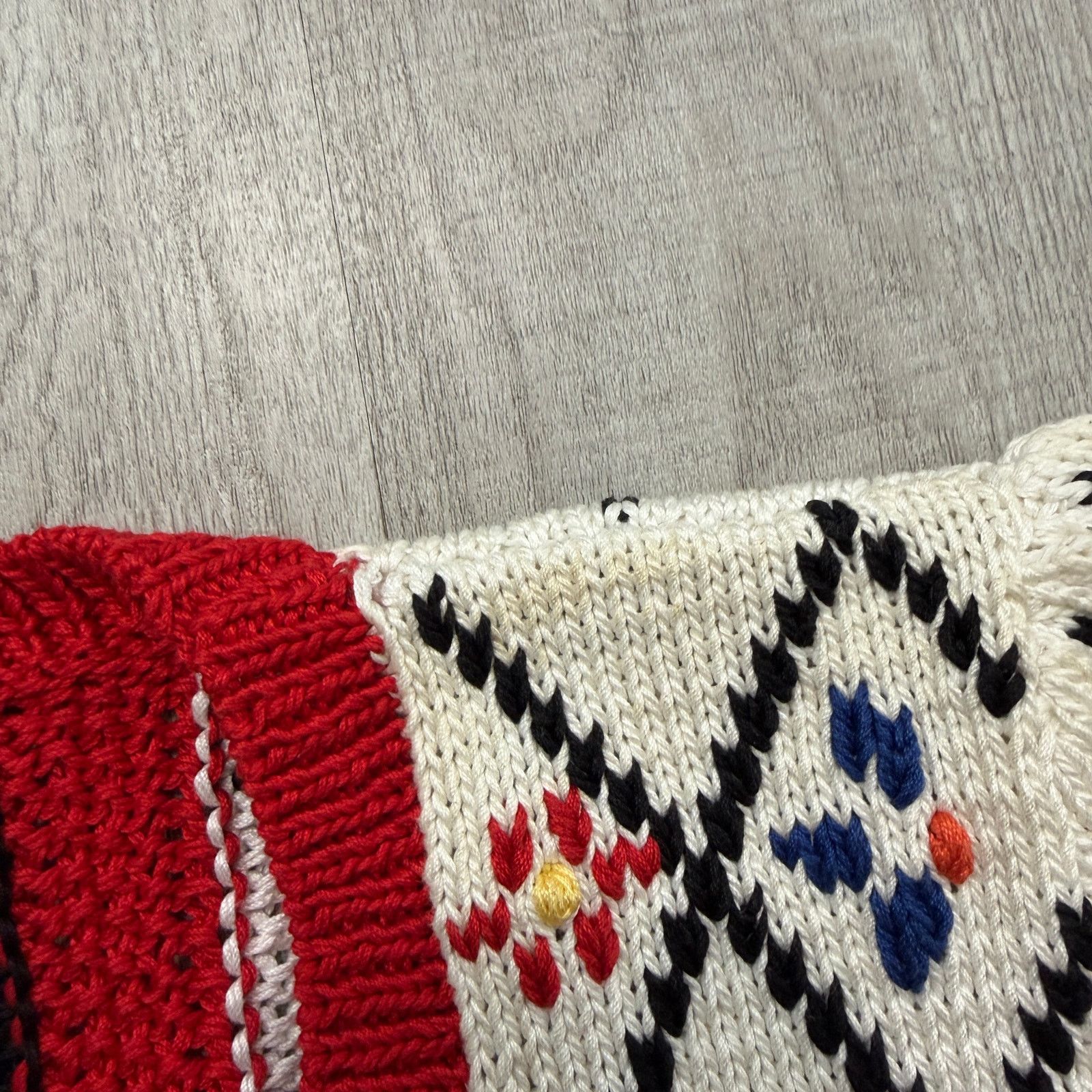 Vintage Vintage Berek Hand Knit Cardigan Sweater Women's Large 80s Size L / US 10 / IT 46 - 6 Thumbnail