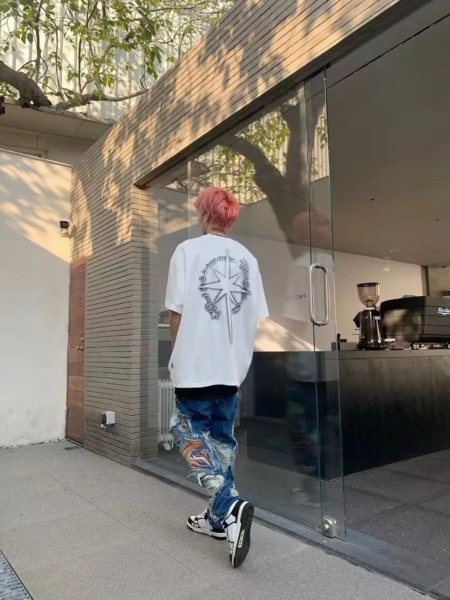 Japanese Brand × Jean Retro loose high street ripped jeans Size US 30 / EU 46 - 3 Thumbnail