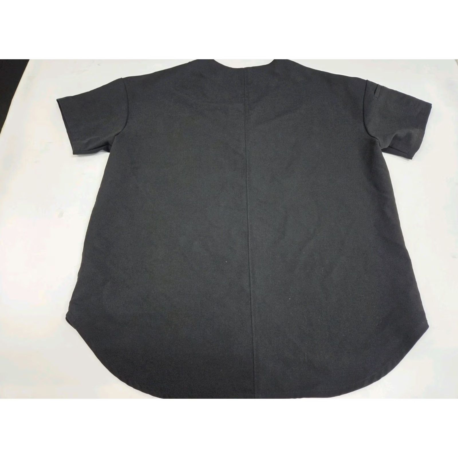 Vintage Figs Scrub Top Womens XS Black Short Sleeve Snap 1000070 #7970 Size XS / US 0-2 / IT 36-38 - 4 Thumbnail