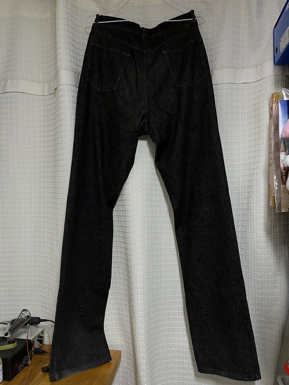 Raf Simons Raf sions 03ss archive black denim jeans Size US 32 / EU 48 - 4 Thumbnail