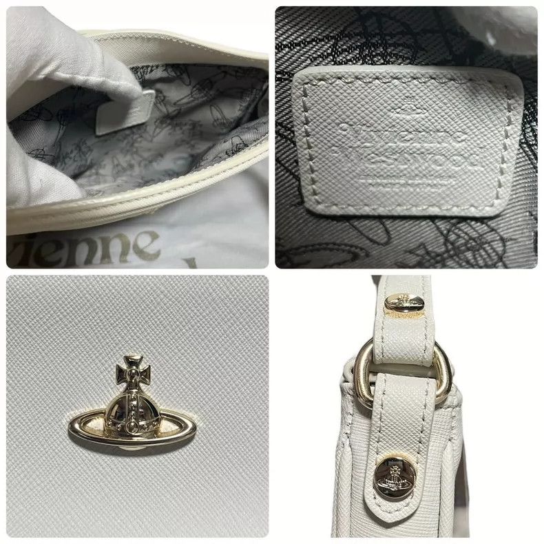 Vivienne Westwood Vivienne Westwood size os White magnetic clip crossbody bag Size ONE SIZE - 9 Thumbnail