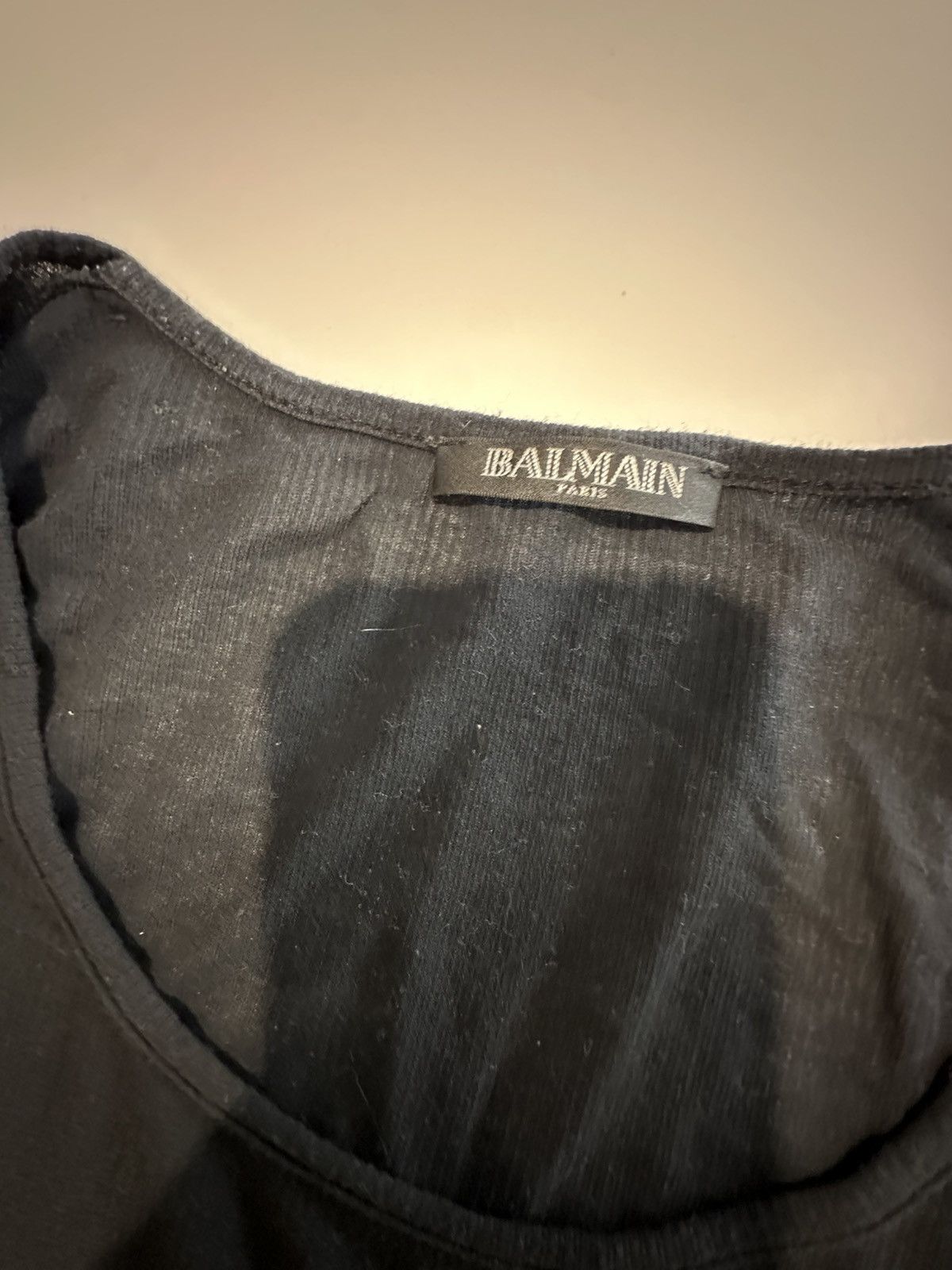 Balmain Balmain Ribbed Long Sleeve T Shirt Size US M / EU 48-50 / 2 - 4 Thumbnail
